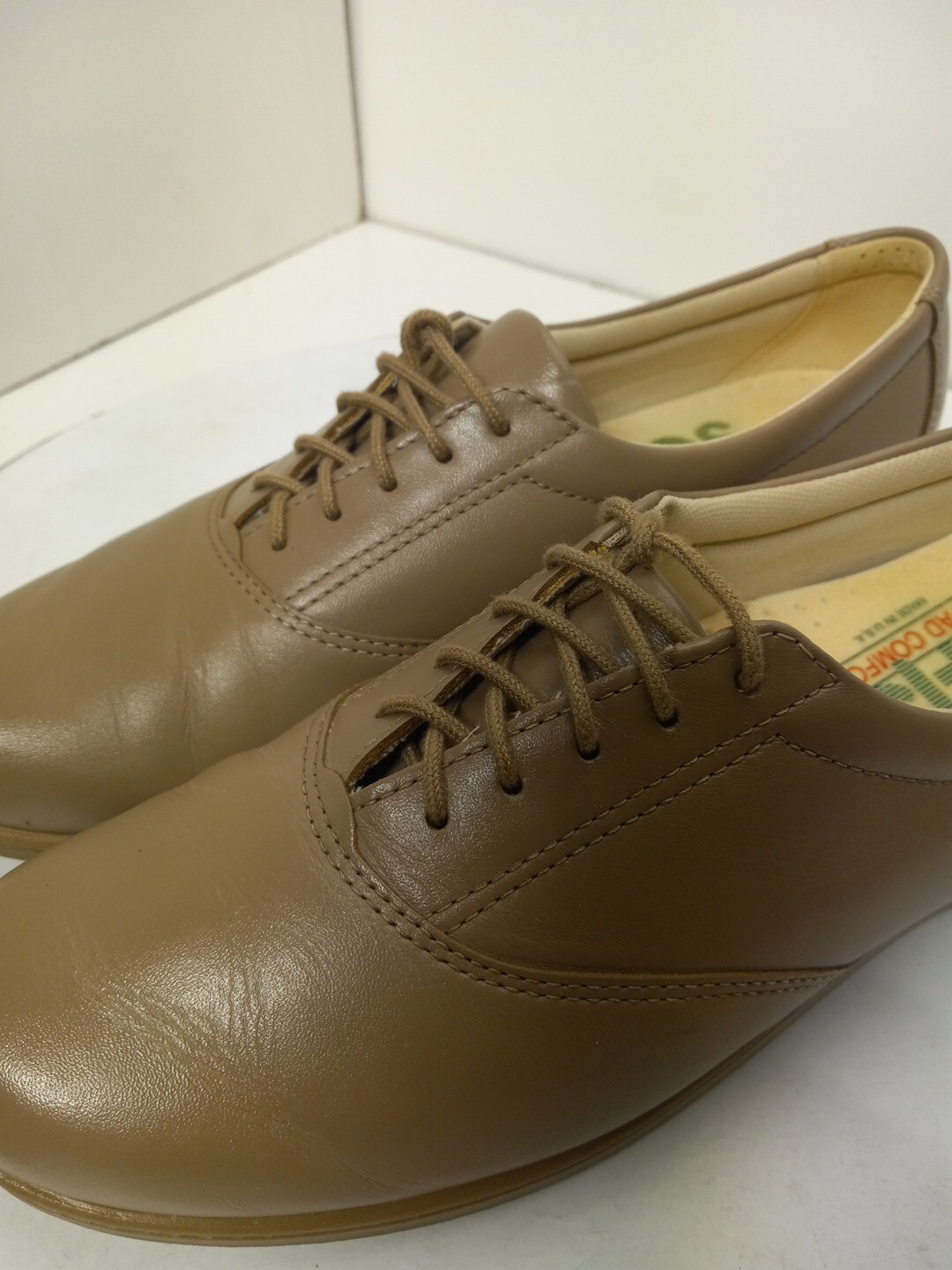 SAS Tripad Comfort Shoes Mocha Brown Leather Whisper Lace Womens Sz 8.5 S Slim