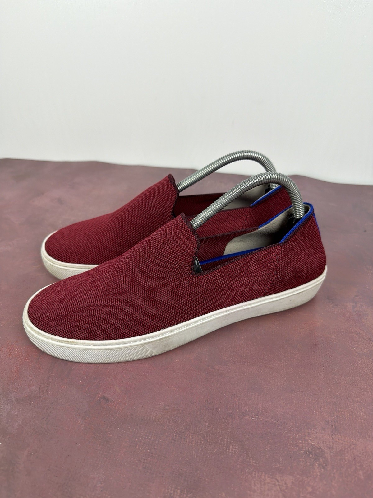 Rothy’s The Original Slip-On Round Toe Garnet/Red Women’s Shoe Sz 9.5 US Retired