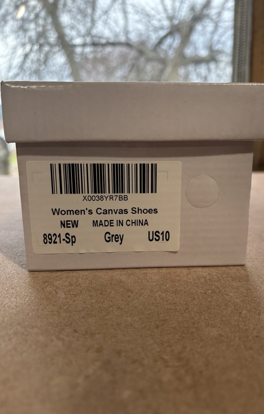 New Canvas Gray Women Shoe Sz 10 Casual Walking Beach Gym Comfy & Cute Fast Ship