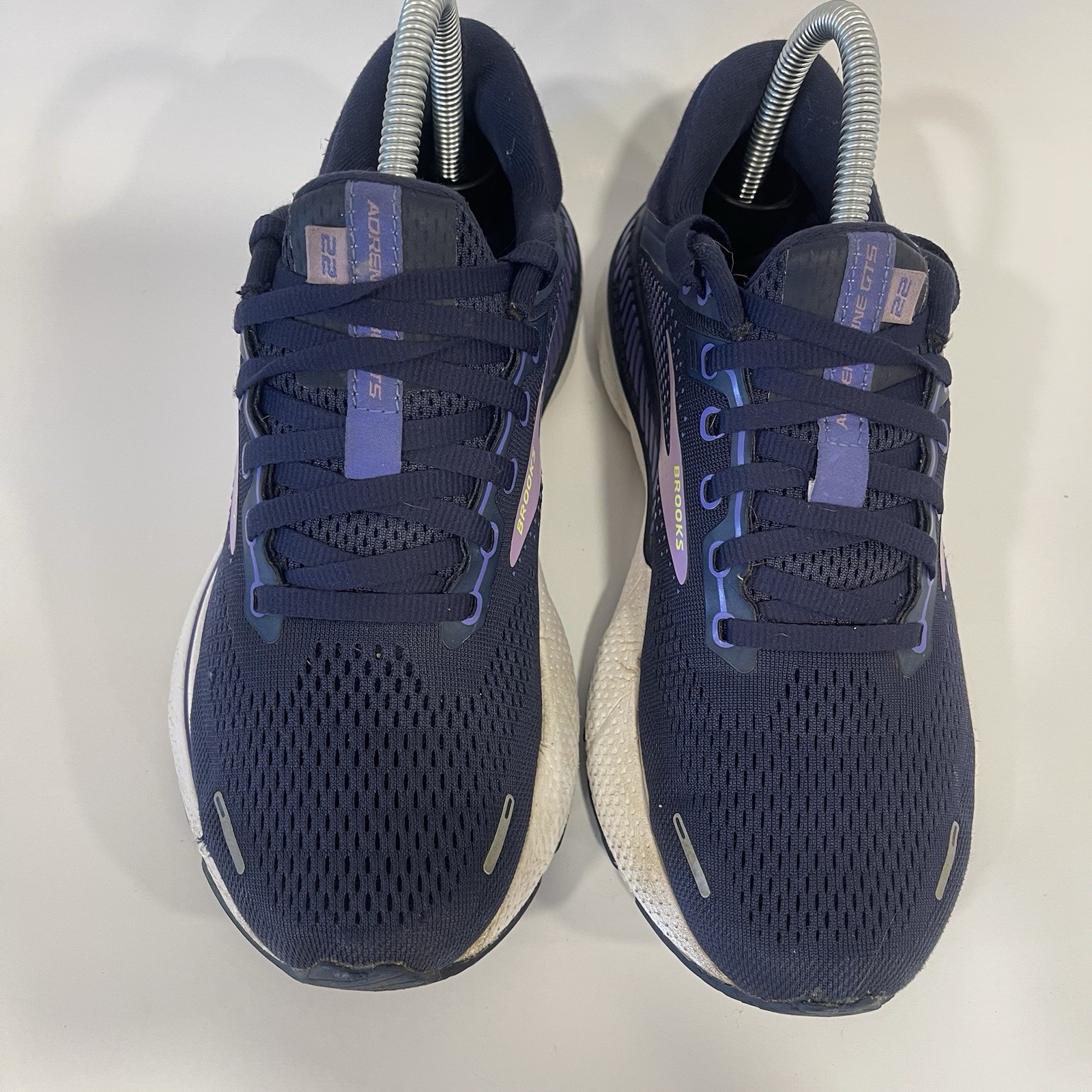 Brooks Adrenaline GTS 22 Shoes Womens 8 B Peacoat Blue Iris Rhapsody Sneakers
