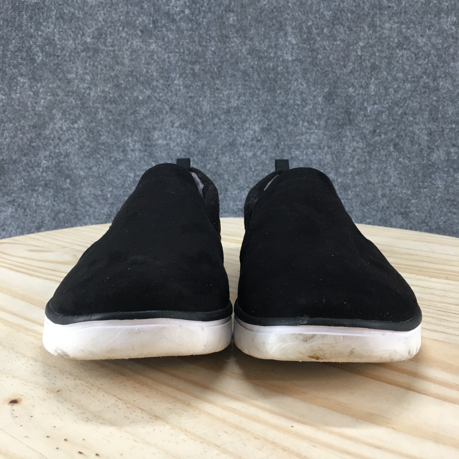 Ryka Shoes Womens 9.5 Wide Loafer Black Fabric Slip On Casual Round Toe Comfort