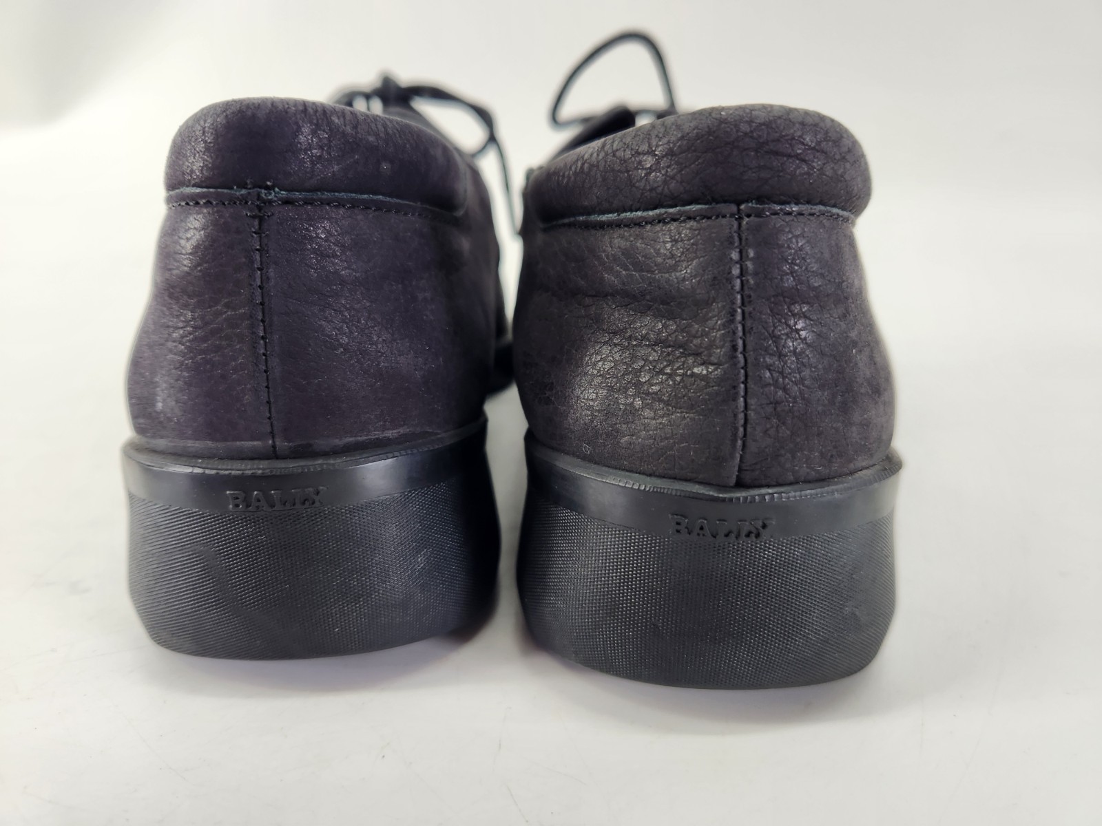 Bally Feldam Black Nubuck Leather Lace Shoe Size 9 Women’s Comfort New