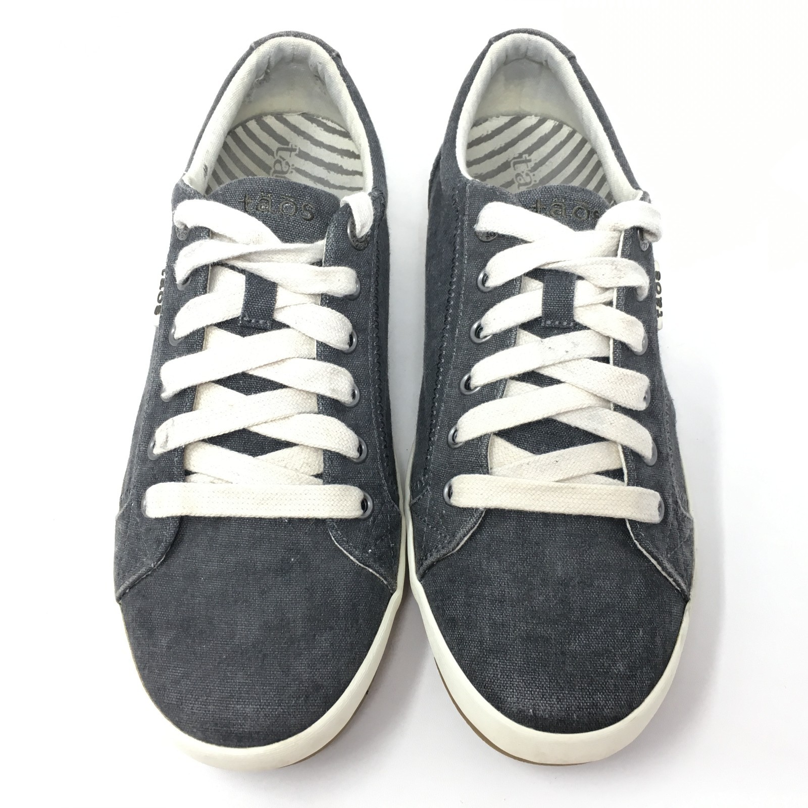 Taos Star Shoes Sneakers Womens Size 9 Dark Gray Washed Denim Casual Lace Up