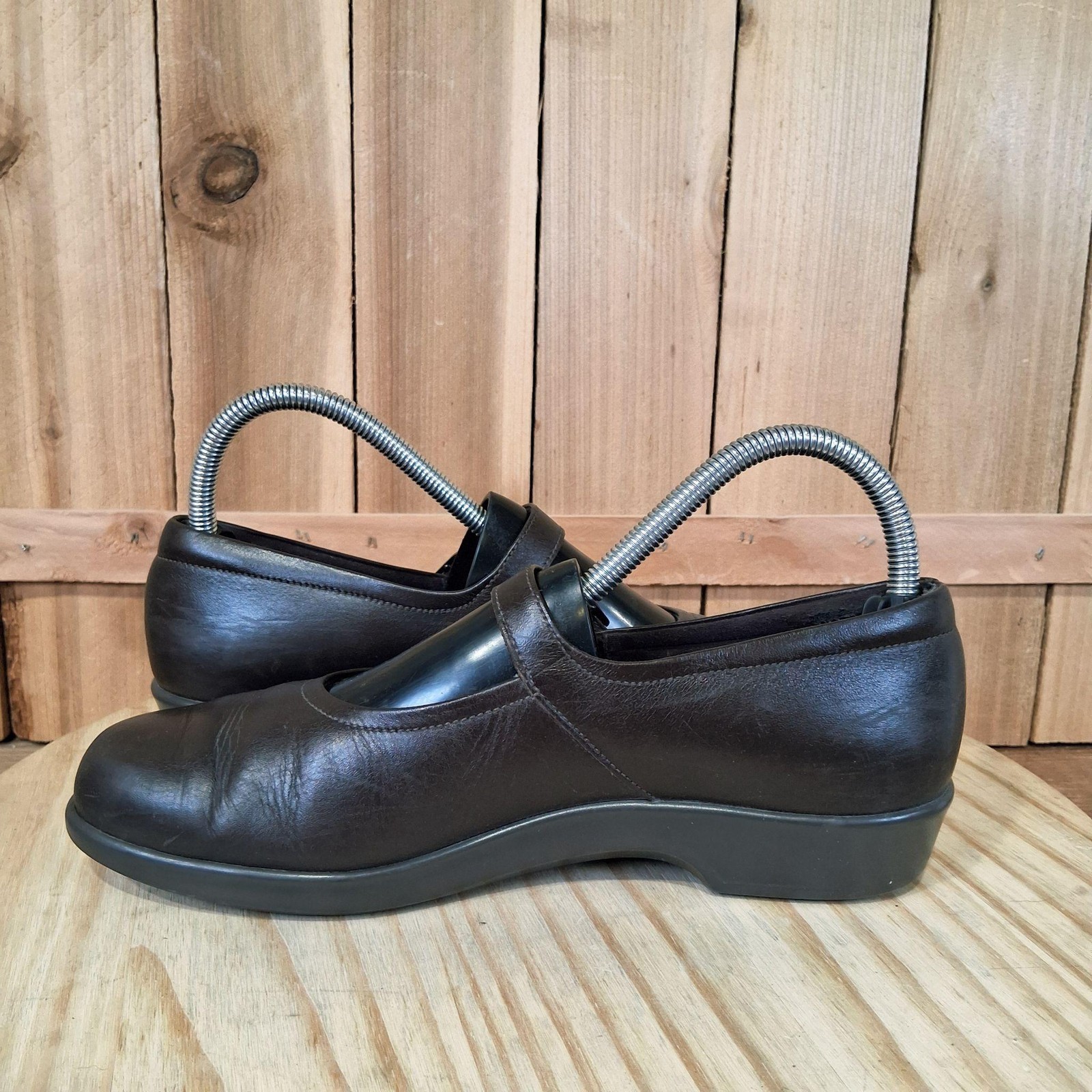 SAS Maria Mary Jane Shoes Womens 8 N Brown Leather Tripad Comfort Walking Casual