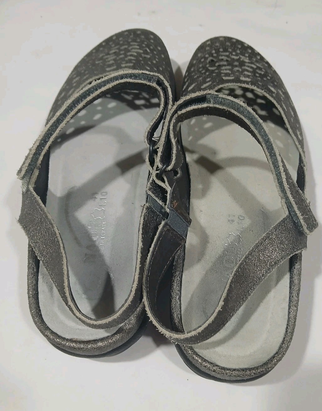 Naot Arataki Perforated Leather Slingback Shoes Size 10 10.5 EU 41 Mary Jane