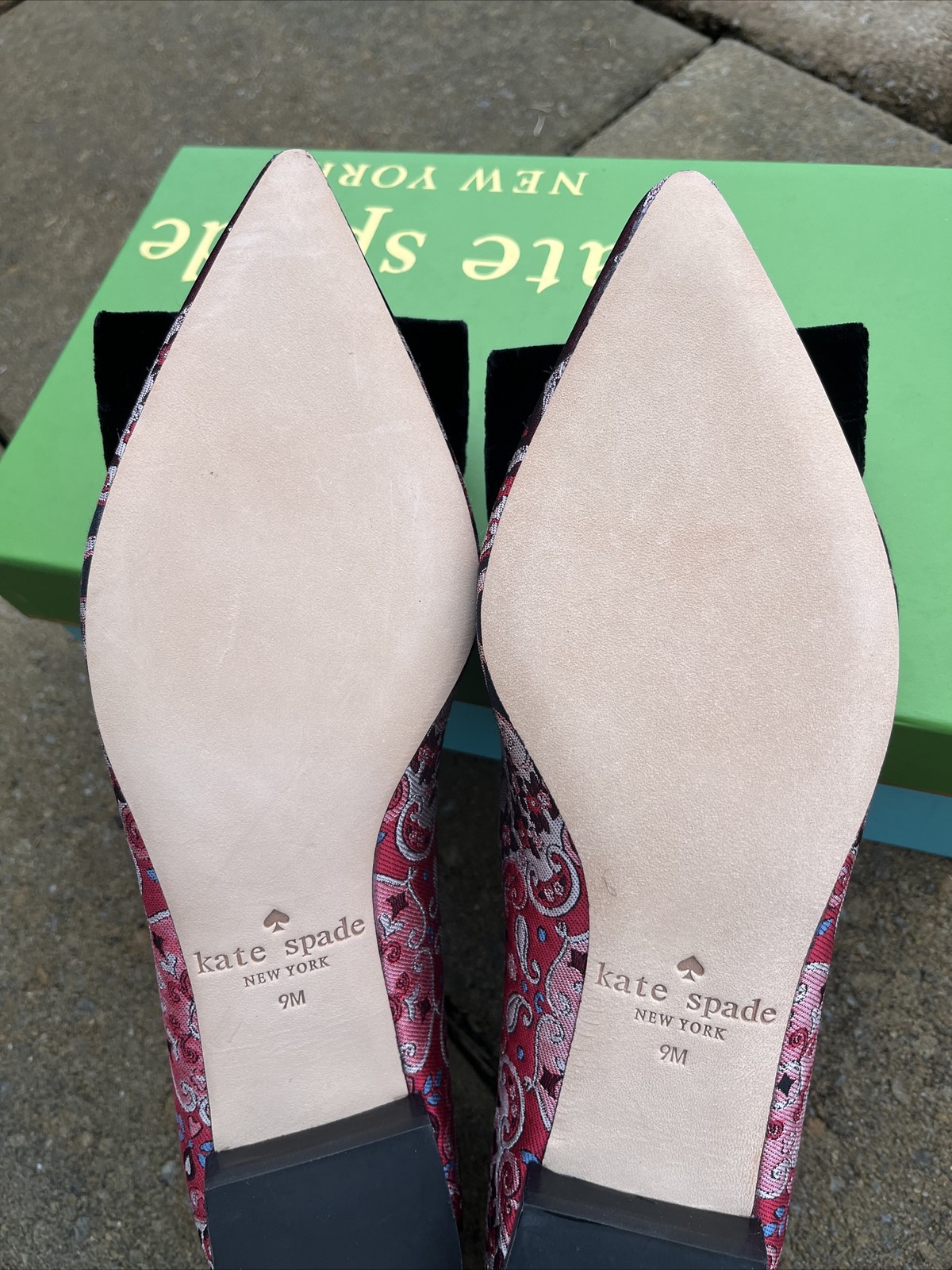 Kate Spade New York RUSSET MULTI Women’s Keana Flat Shoes, US 9M New W Box