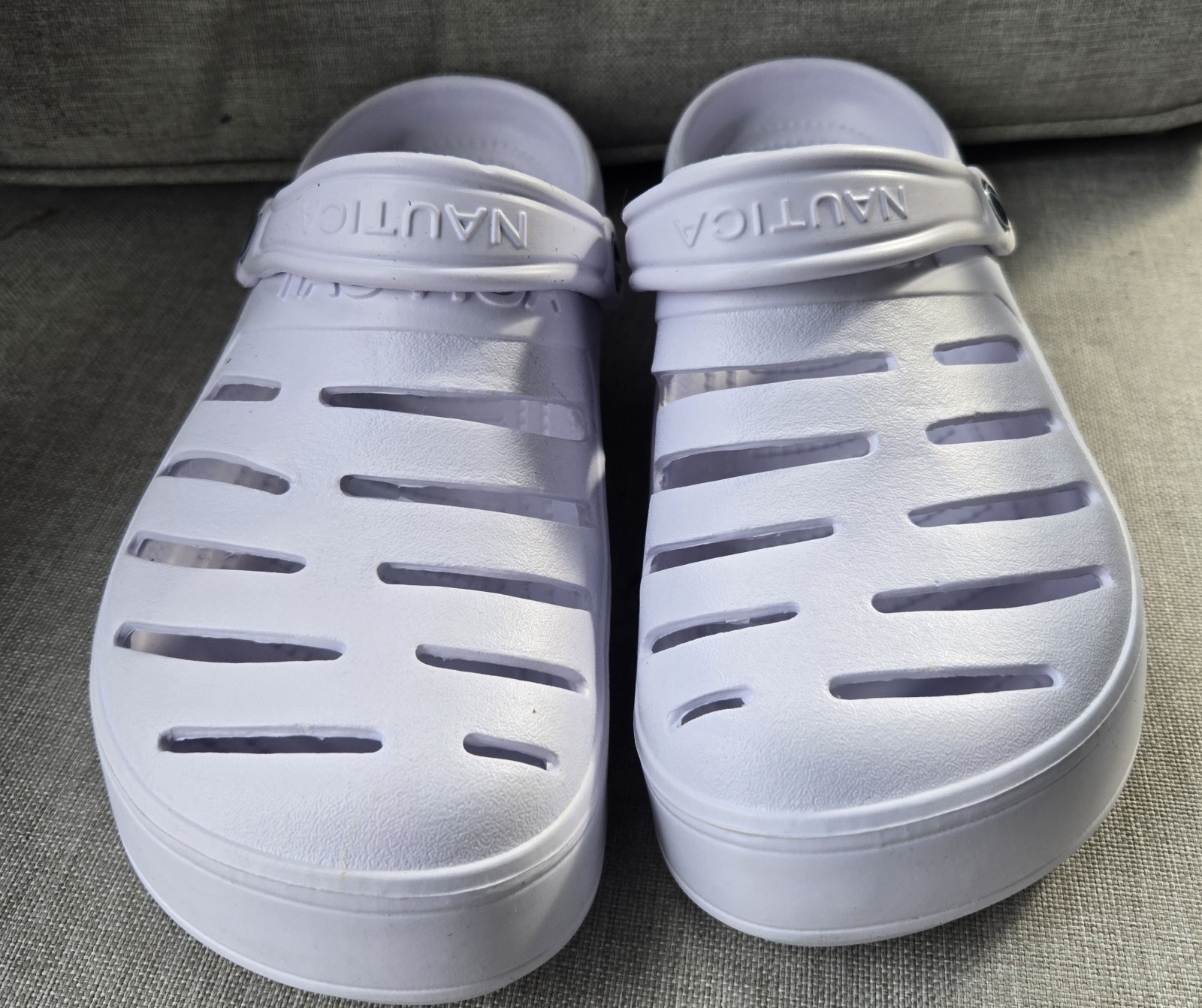 NAUTICA River Edge Eva Women’s Size 10 WHITE Clog Slides New In Box