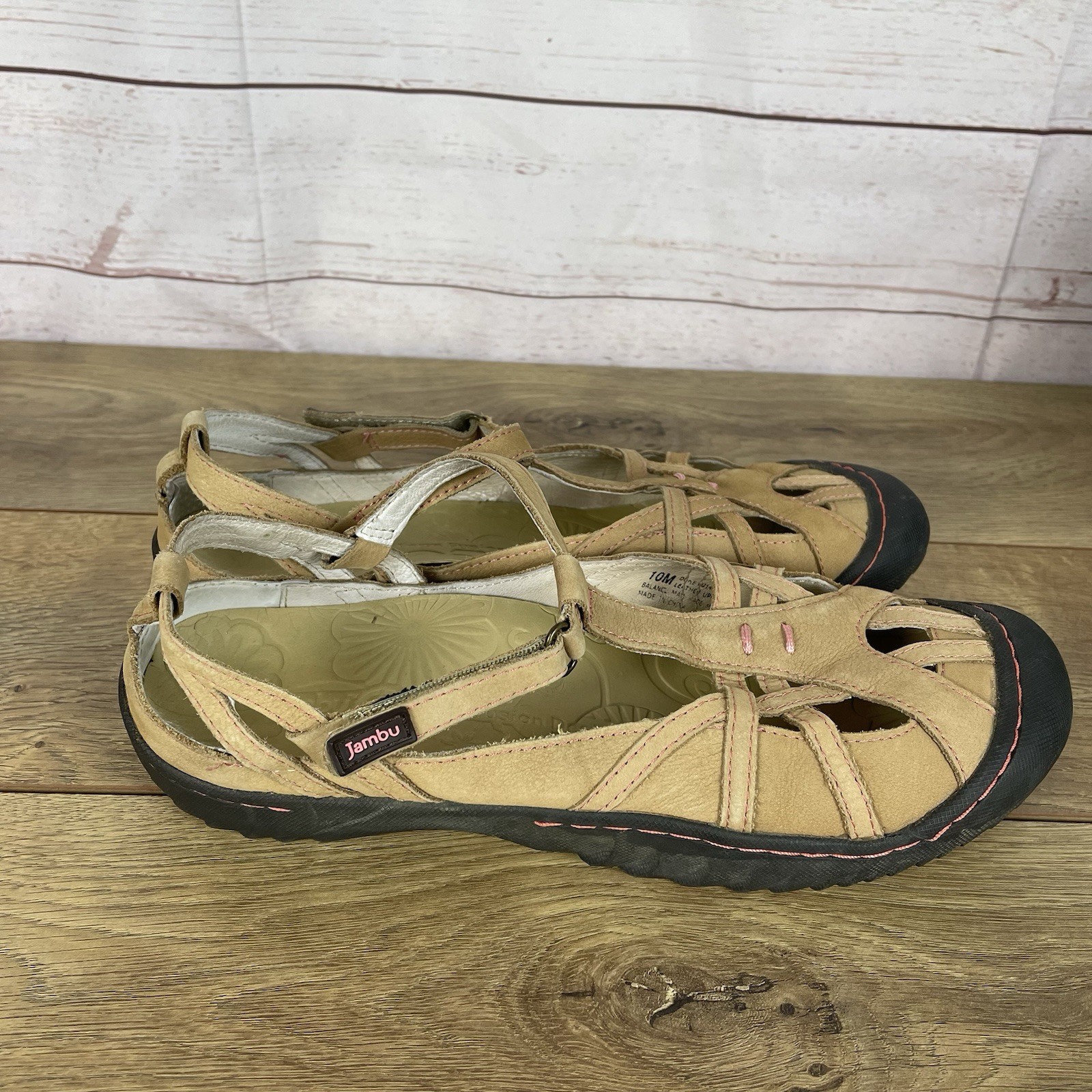 JAMBU TERRA FUSION DESIGN ~ MARY JANE BROWN LEATHER CASUAL COMFORT SHOES ~ 10M