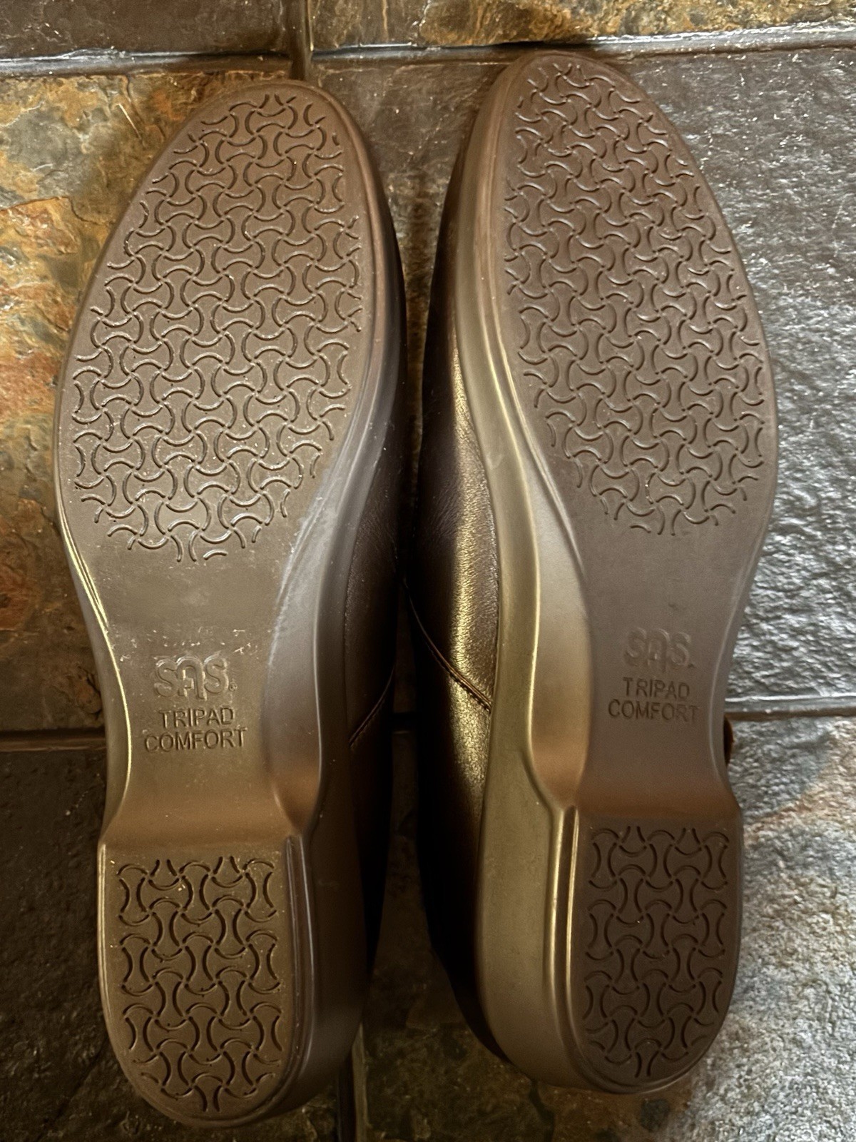 New SAS Maria Brown Leather Mary Jane Comfort Shoes Womens Size 10 M No Box