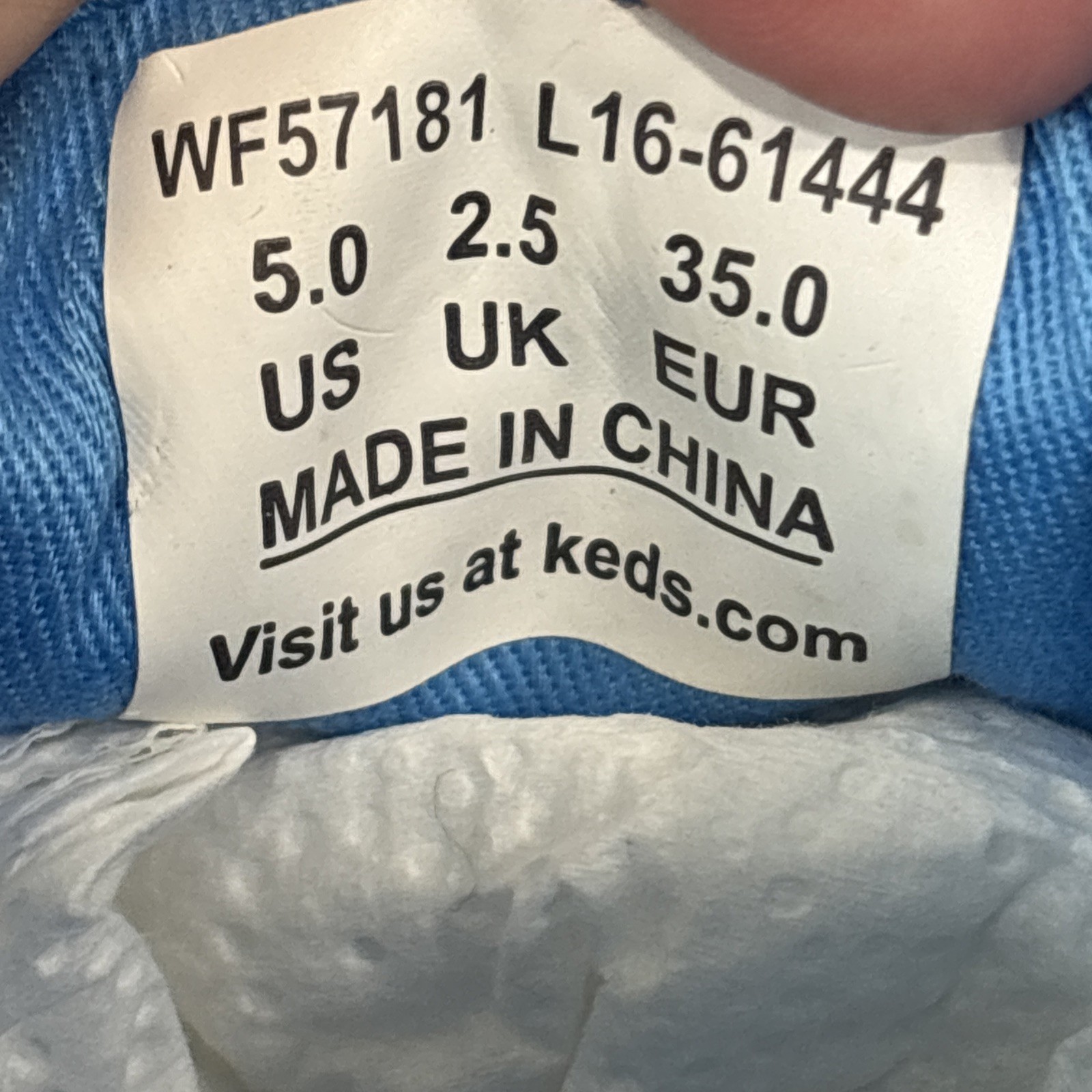 KEDS Kate Spade Peacock Blue Majorelle Floral Shoes Women’s US SIZE 5 Preowned