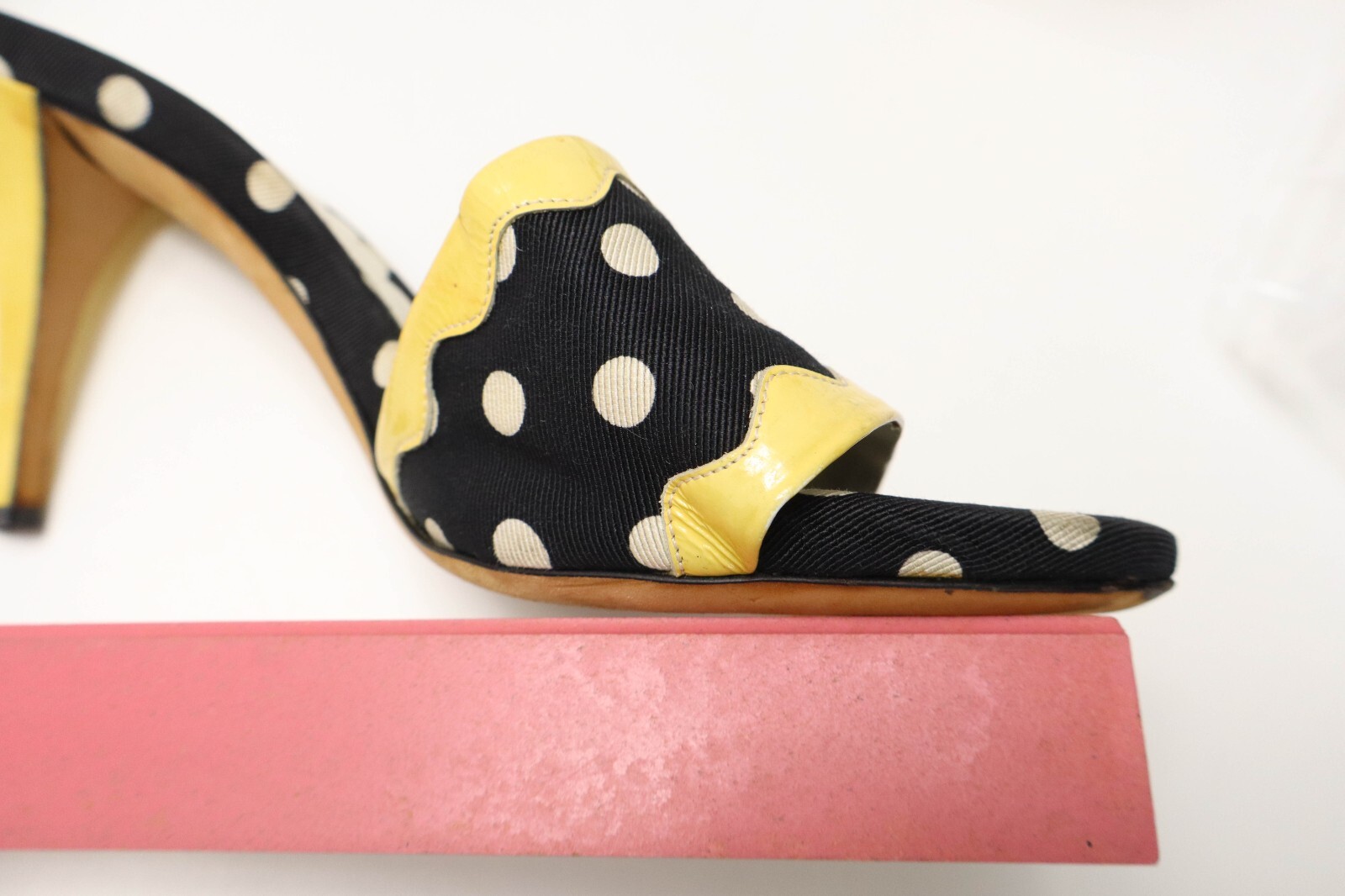 Yves Saint Laurent Shoes Womens (EU) 38.5 High Heels Slip On Slippers Leather