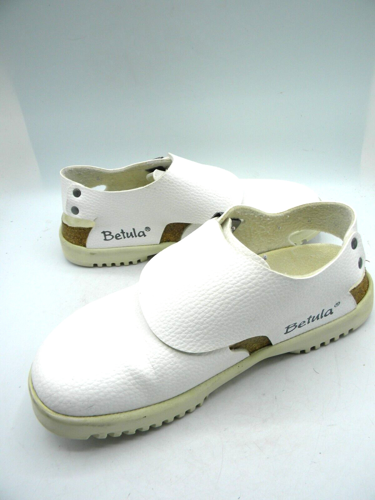 Birkenstock Betula White Monk Strap Slingback Clogs Size EU 37 US 6 Narrow
