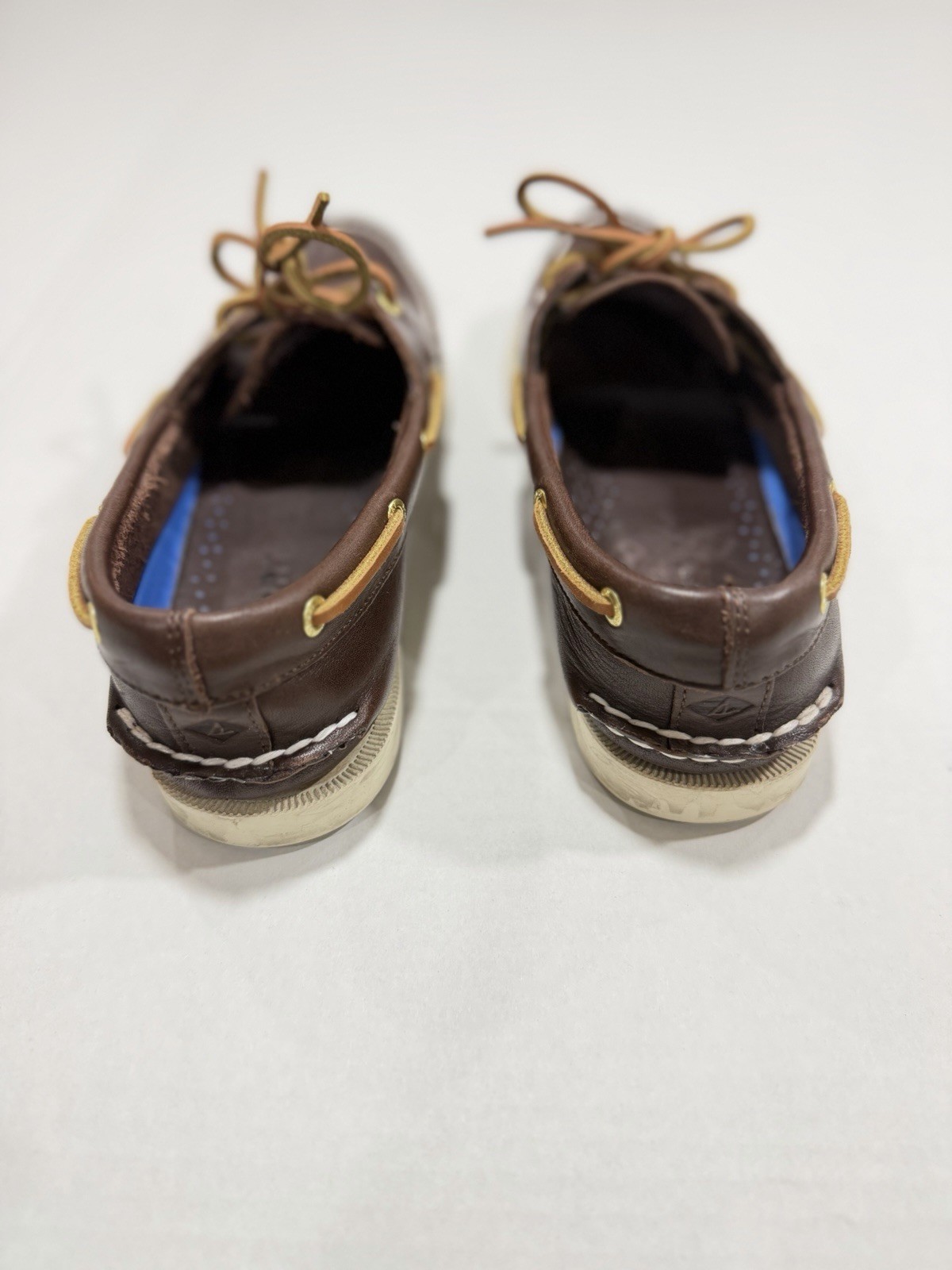 Sperry Top-Sider Women’s Brown Leather Boat Shoes Lace-Up Comfort US 8 M