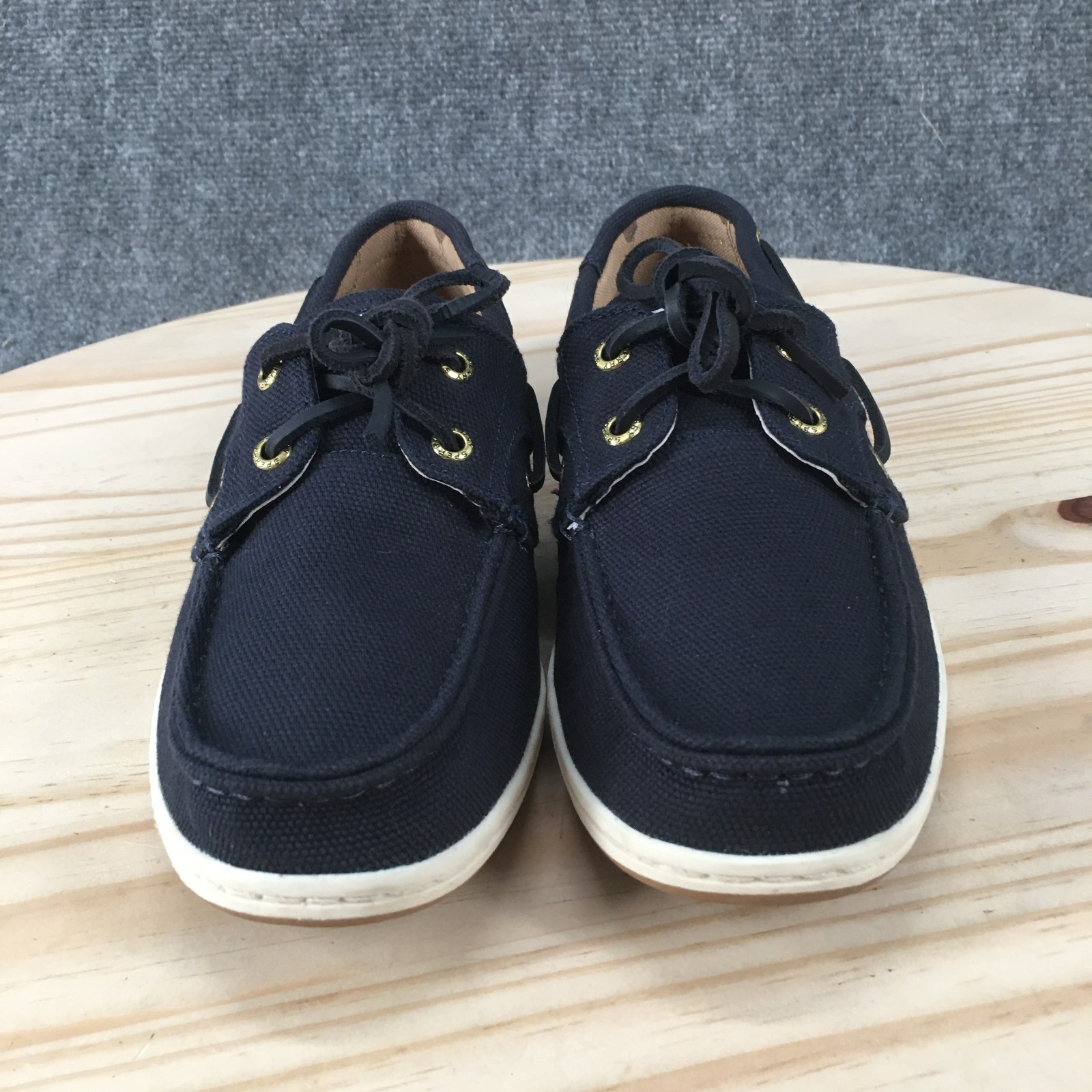 Sperry Top Sider Koifish Boat Shoes Womens 8 Lace Up Casual Canvas Blue STS87082