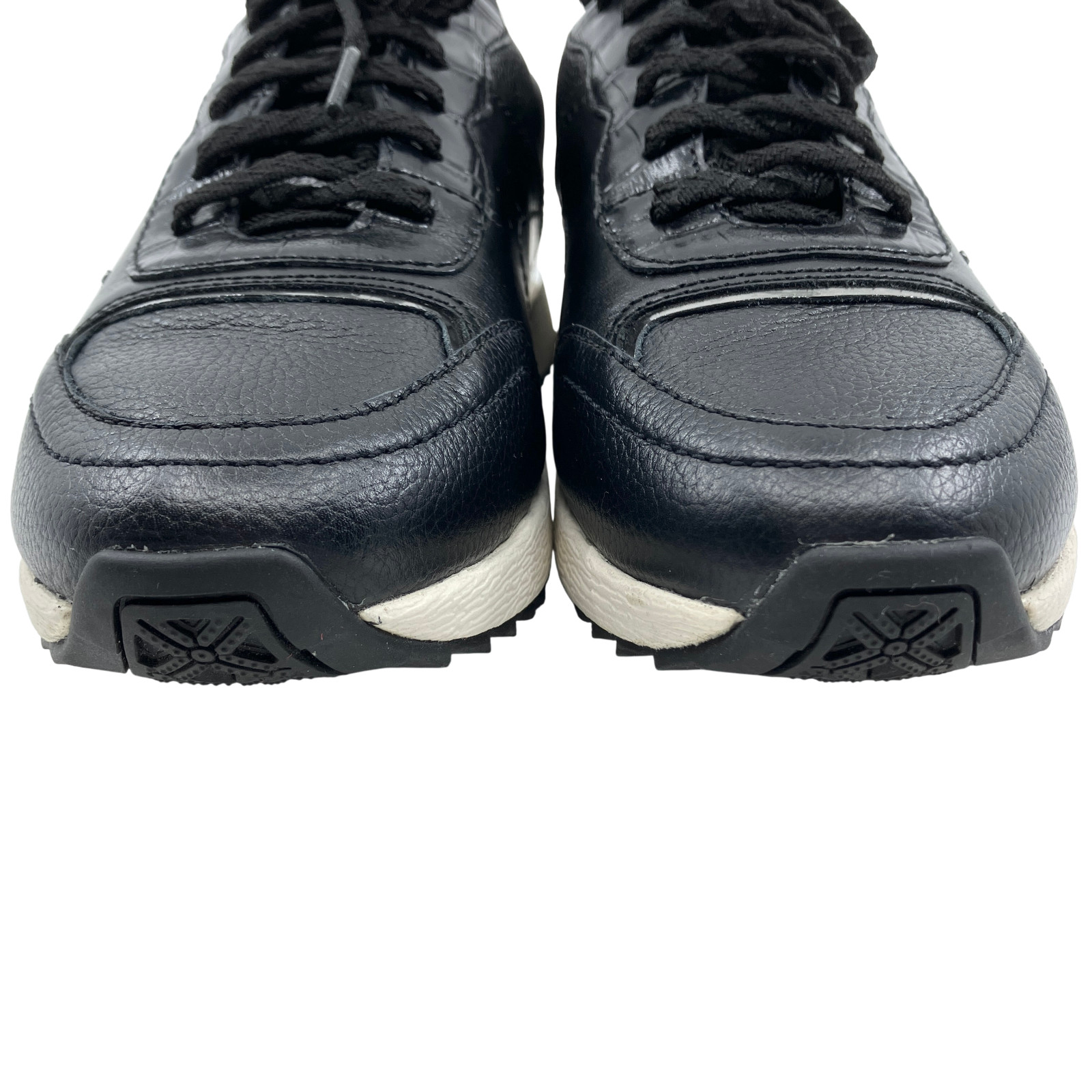Frankie4 Black Steel Leather Brooklyn Sneakers Size 7.5