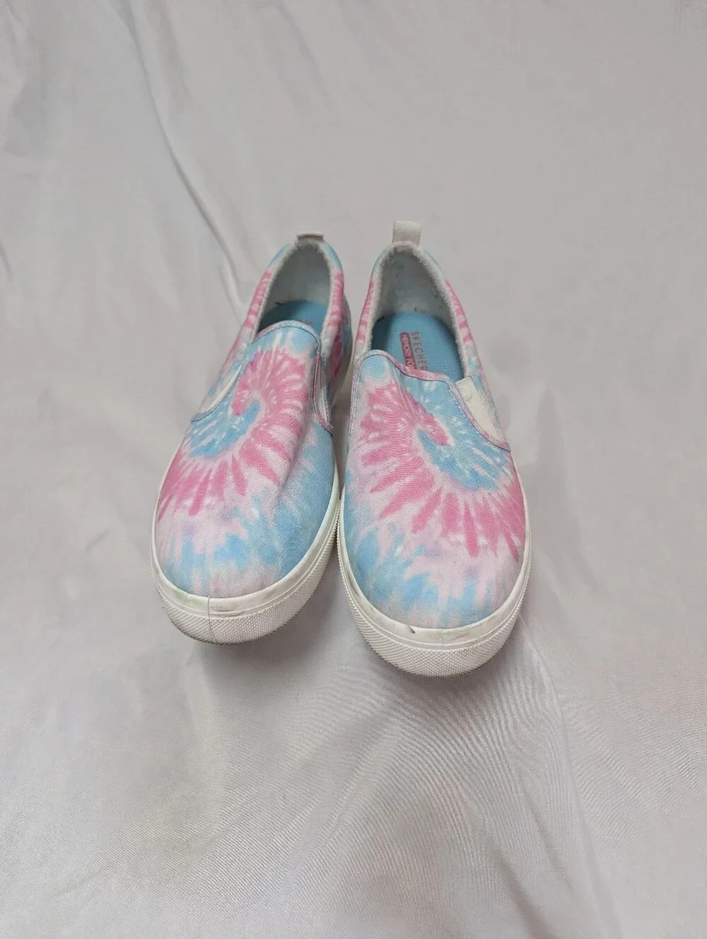 Skechers Blue Pink Tie-dye Slip On Comfort Shoes Women’s Size 10