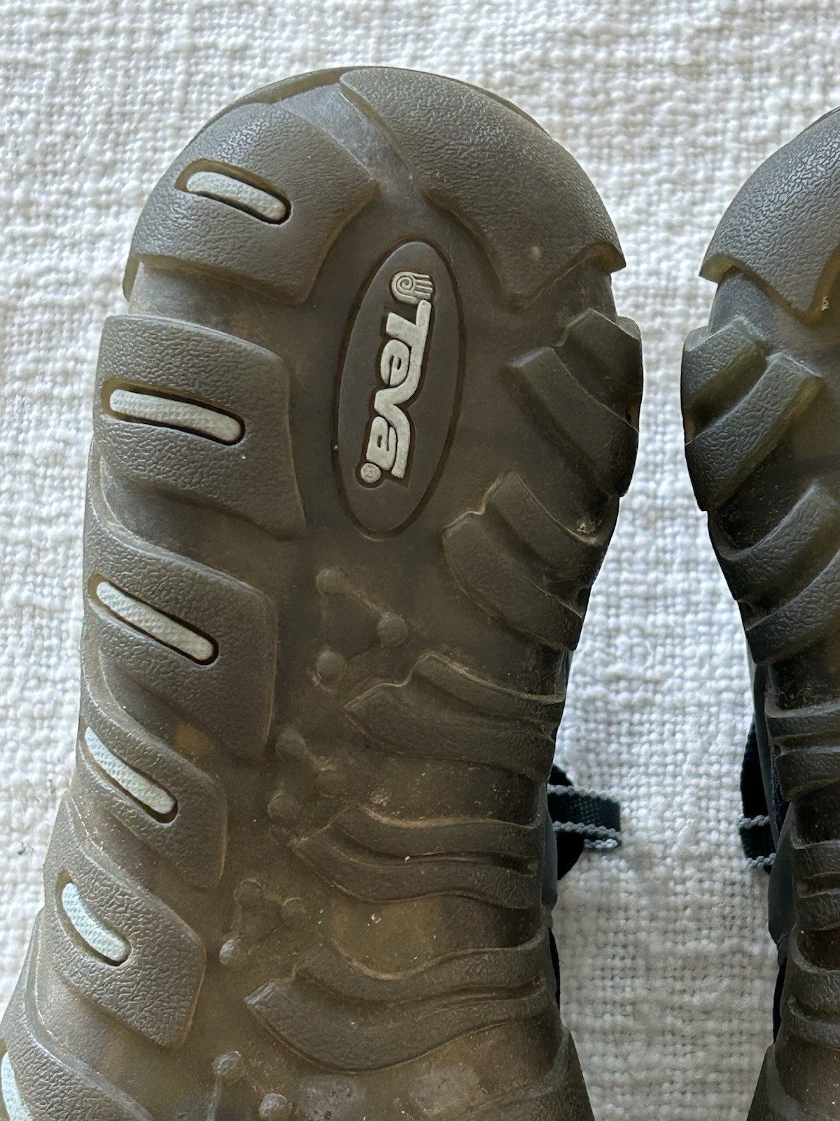 TEVA Size 8 Womens Gamma Hydro Sport Water Hiking Shoes Gray Blue EUC