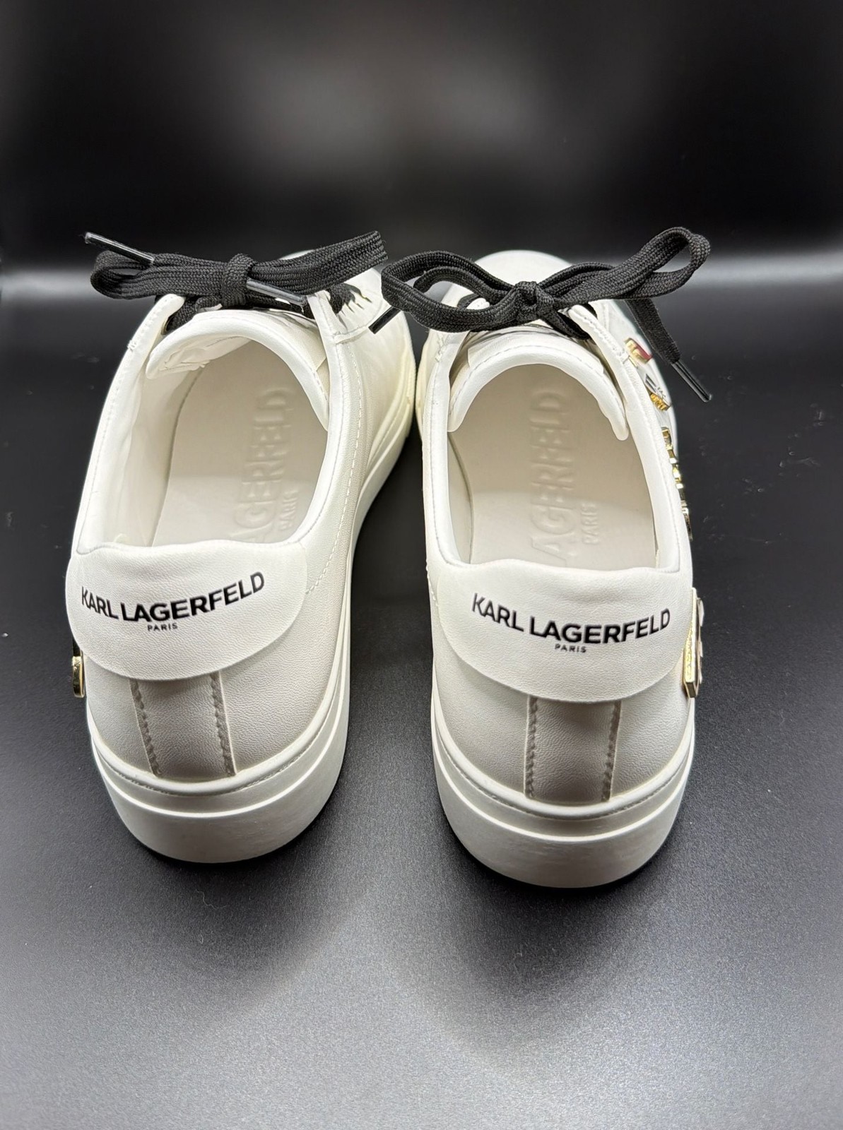 NWOT* Karl Lagerfeld Paris Women’s Cate Pins Embellished Sneakers*Size 8*