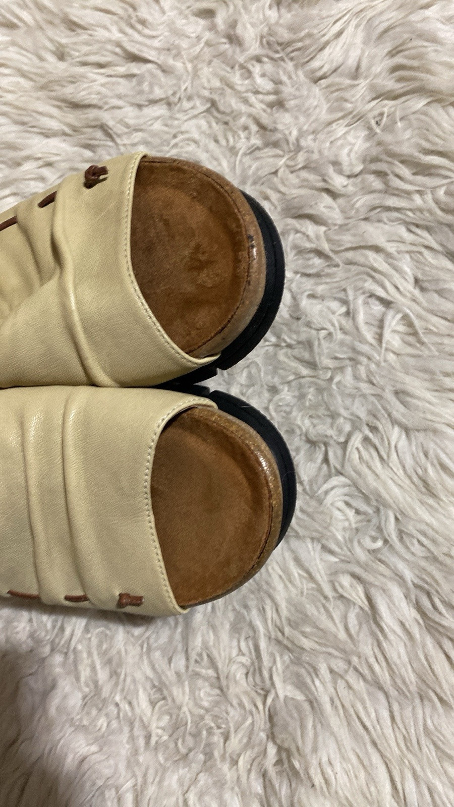 Salvia Blake Womens Platform SlideWedge Comfort Sandal Size 39/40 EULeather