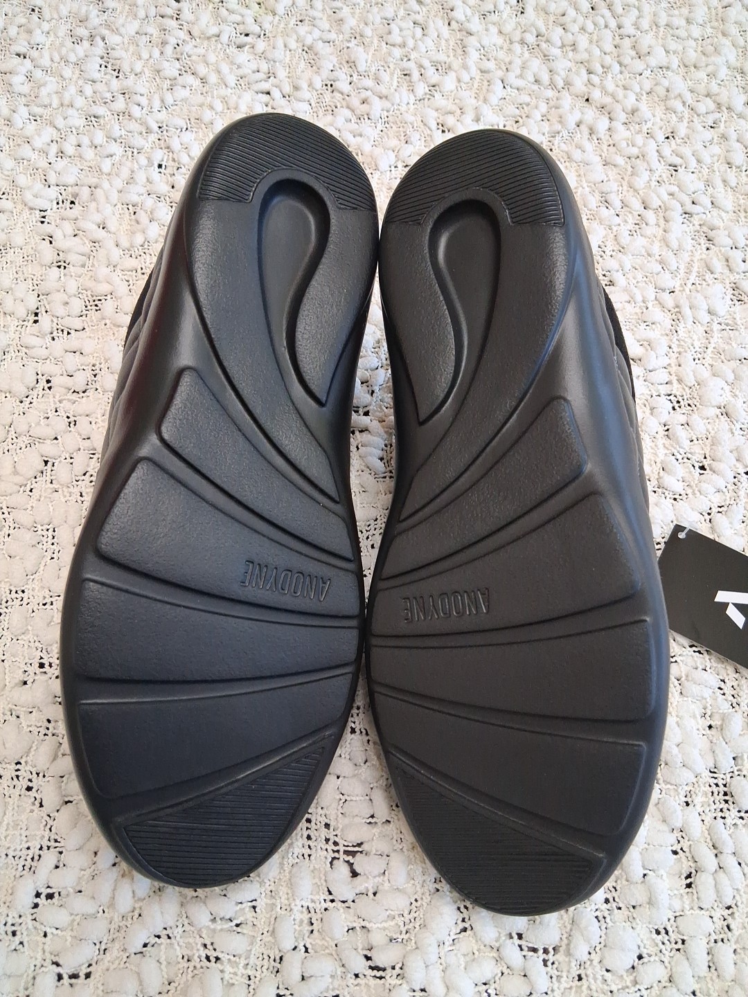 Anodyne No.75 Women’s Diabetic Orthopedic Shoes Black Leather, Size 9W