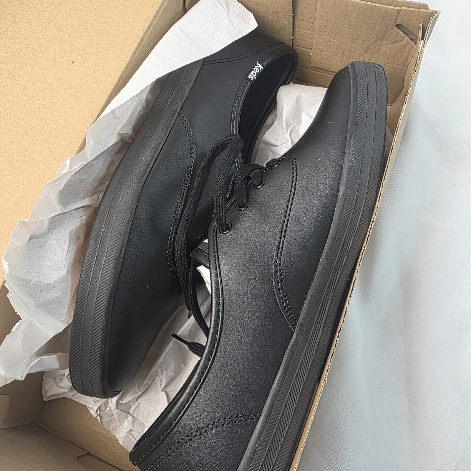Keds Women Champion Originals Leather Womens Sneakers Size 9 M Black WH45780