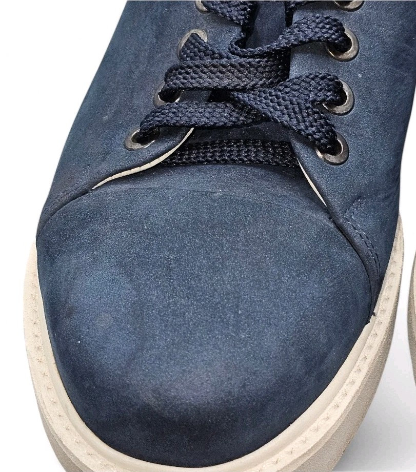 Samuel Hubbard – Fast Navy Suede Sneakers Walking Shoes Womens Sz 8 Vibram Soles