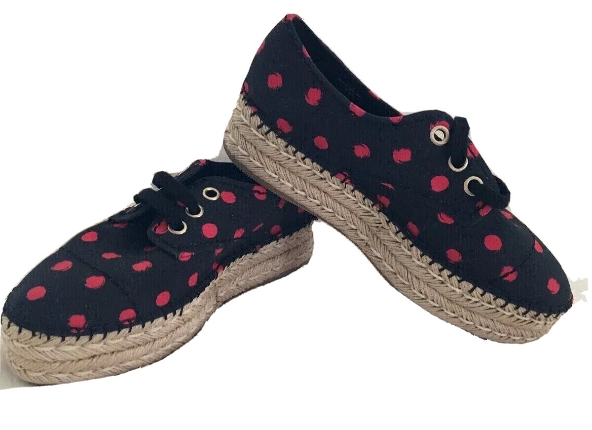 Alice + Olivia Rory Espadrille black/red sneakers size 8