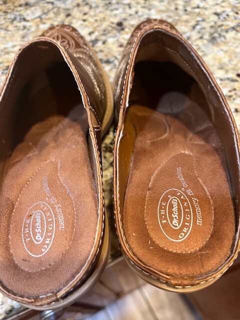 Dr Scholl’s Memory Fit Comfort Slip On Cowboy Western ROUND UP Design Size 7.5 M