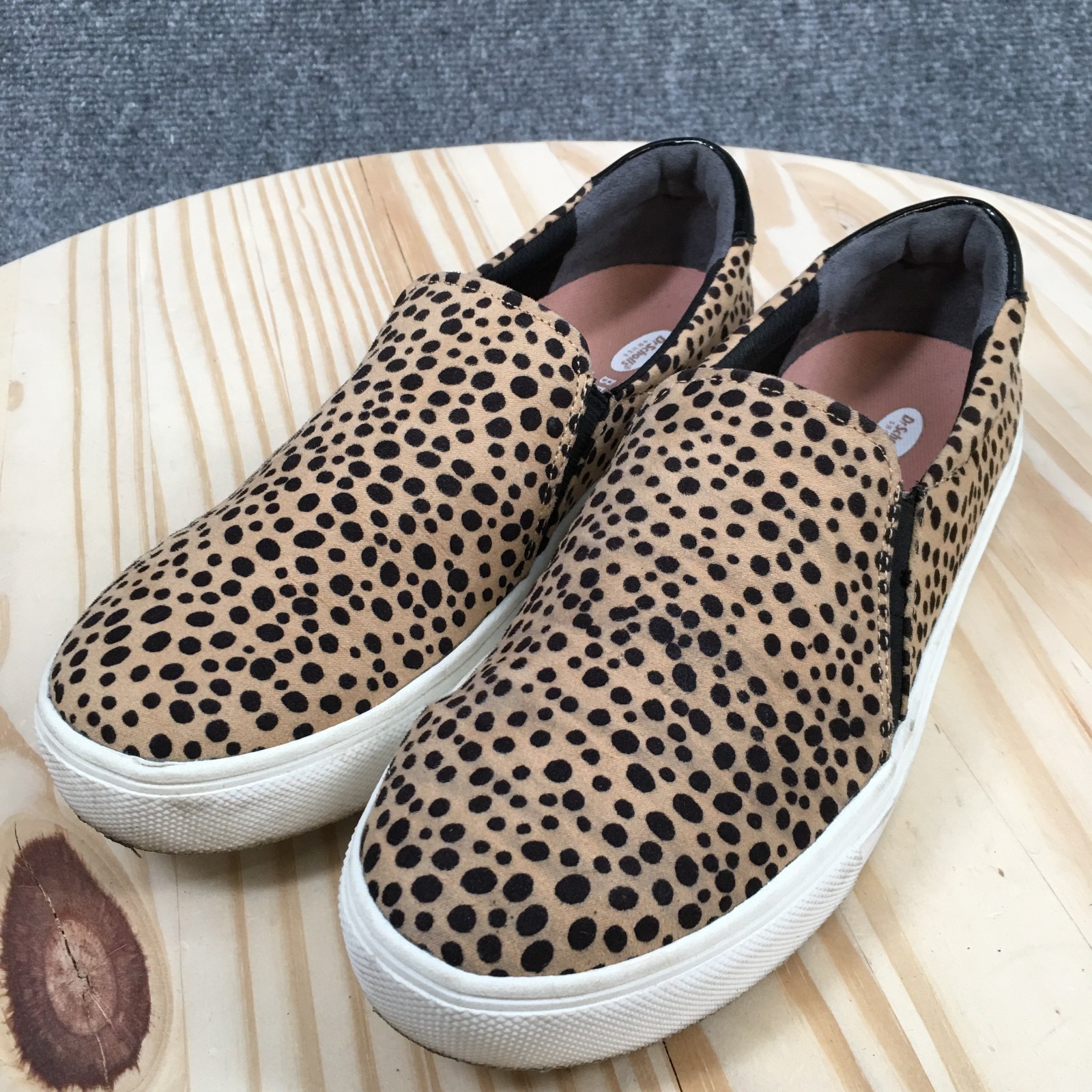 Dr. Scholls Nova Slip On Sneaker Shoes Womens 8 M Casual Low Top Leopard Tan