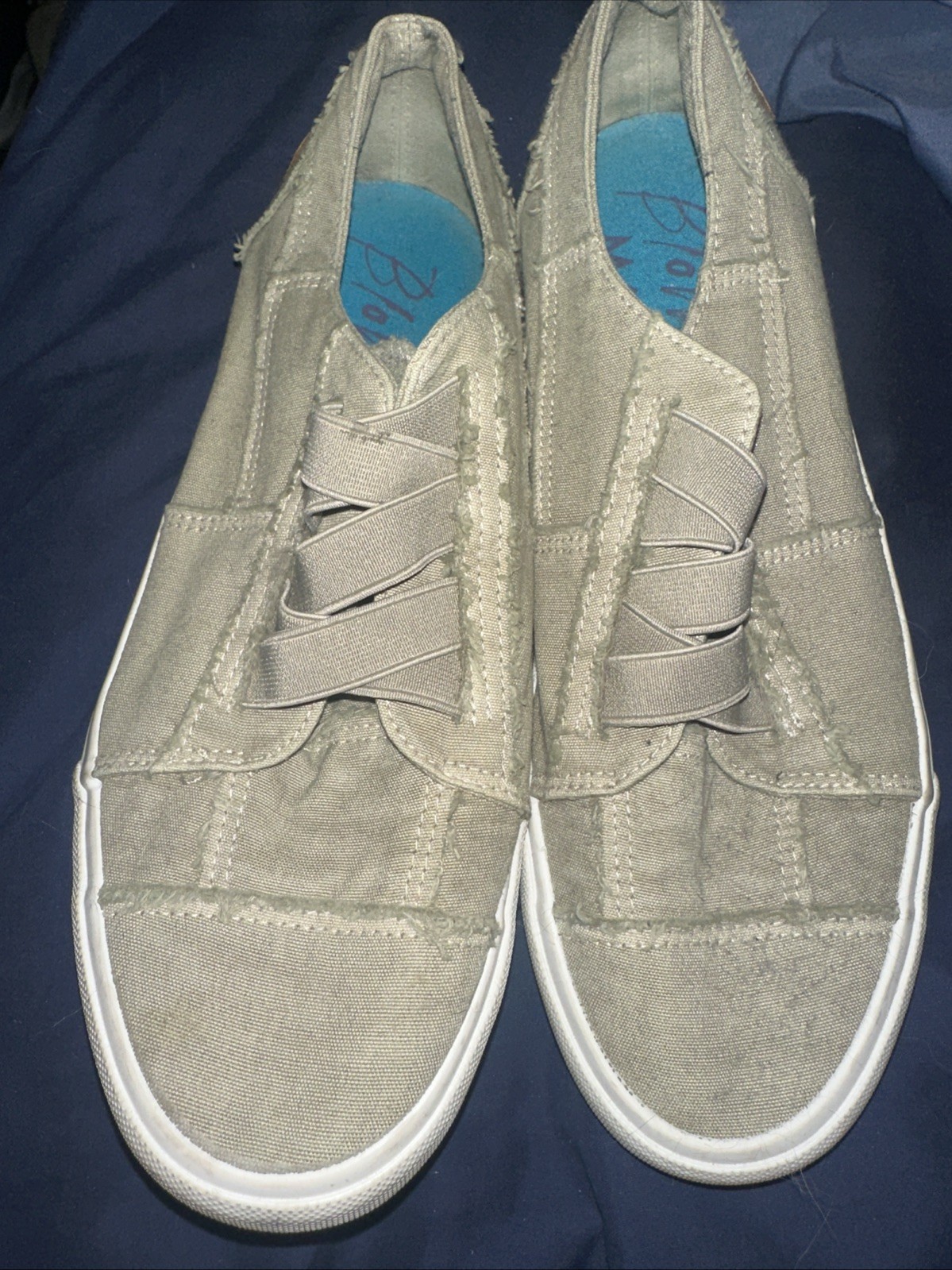 Blowfish Marlo Khaki Slip-On Sneakers Size 10