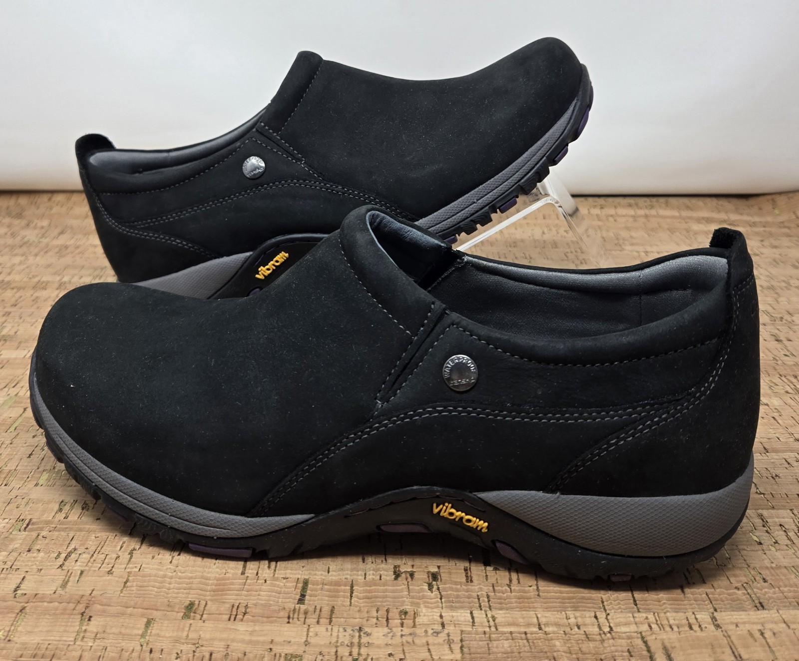 DANSKO Patti Shoes Womens 10.5-11 EU 41 Black Nubuck Leather Slip-on Mary Jane