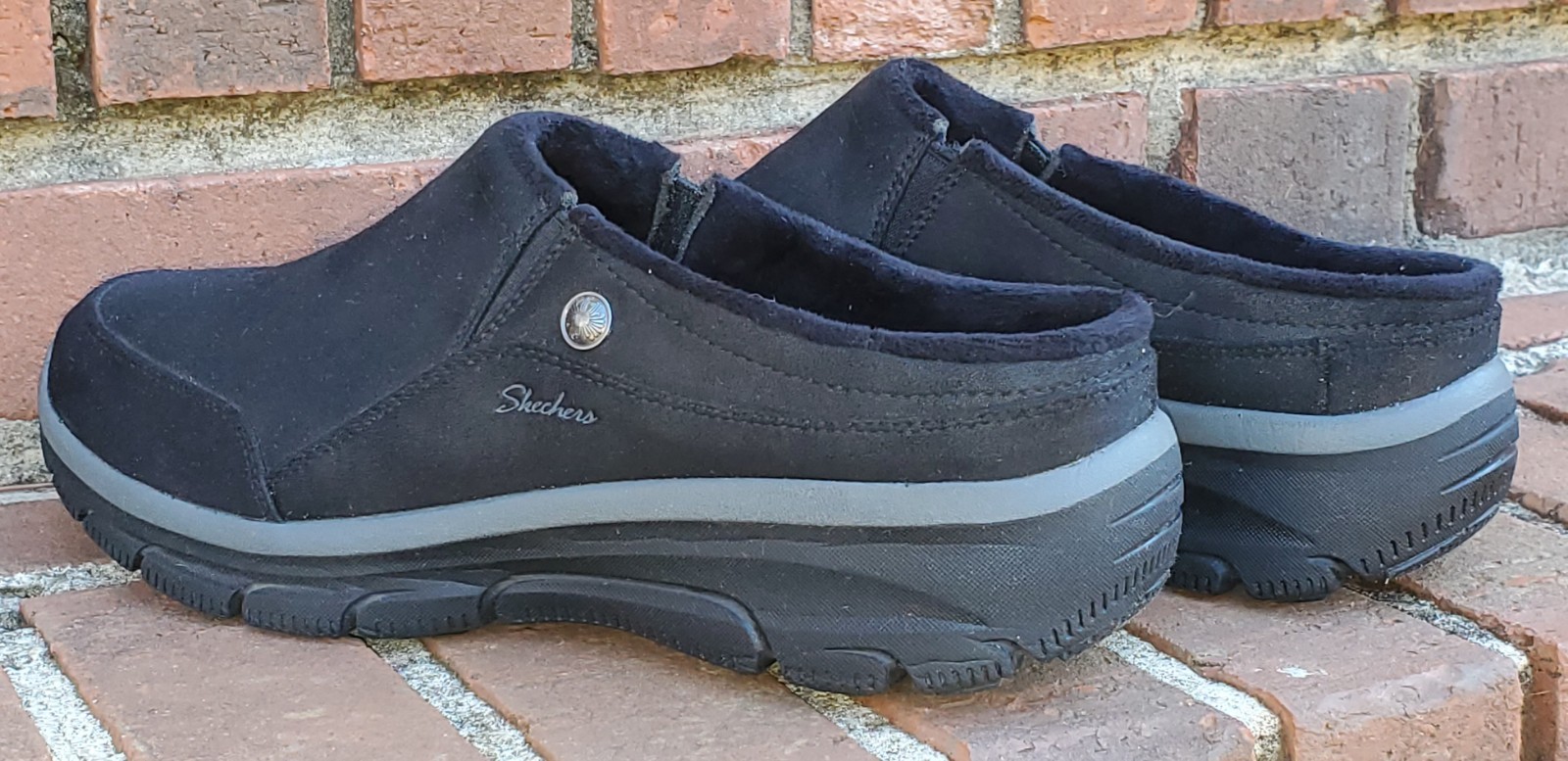 *SKECHERS*Relaxed Fit:Easy Going Latte2Clog●Black●Sz.9●Air Cooled Mem.Foam●CLEAN