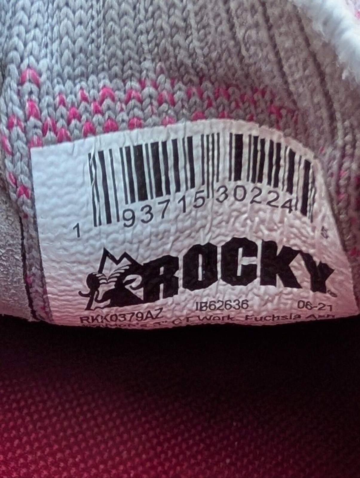 Rocky Safety Toe Work knit Women’s Composite Sneaker Woman’s Sz 10 M