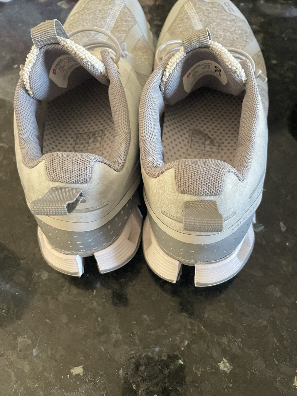 On Cloud 5 Terry Women Running Shoes Glacier White Sz 9 Shoes Casual