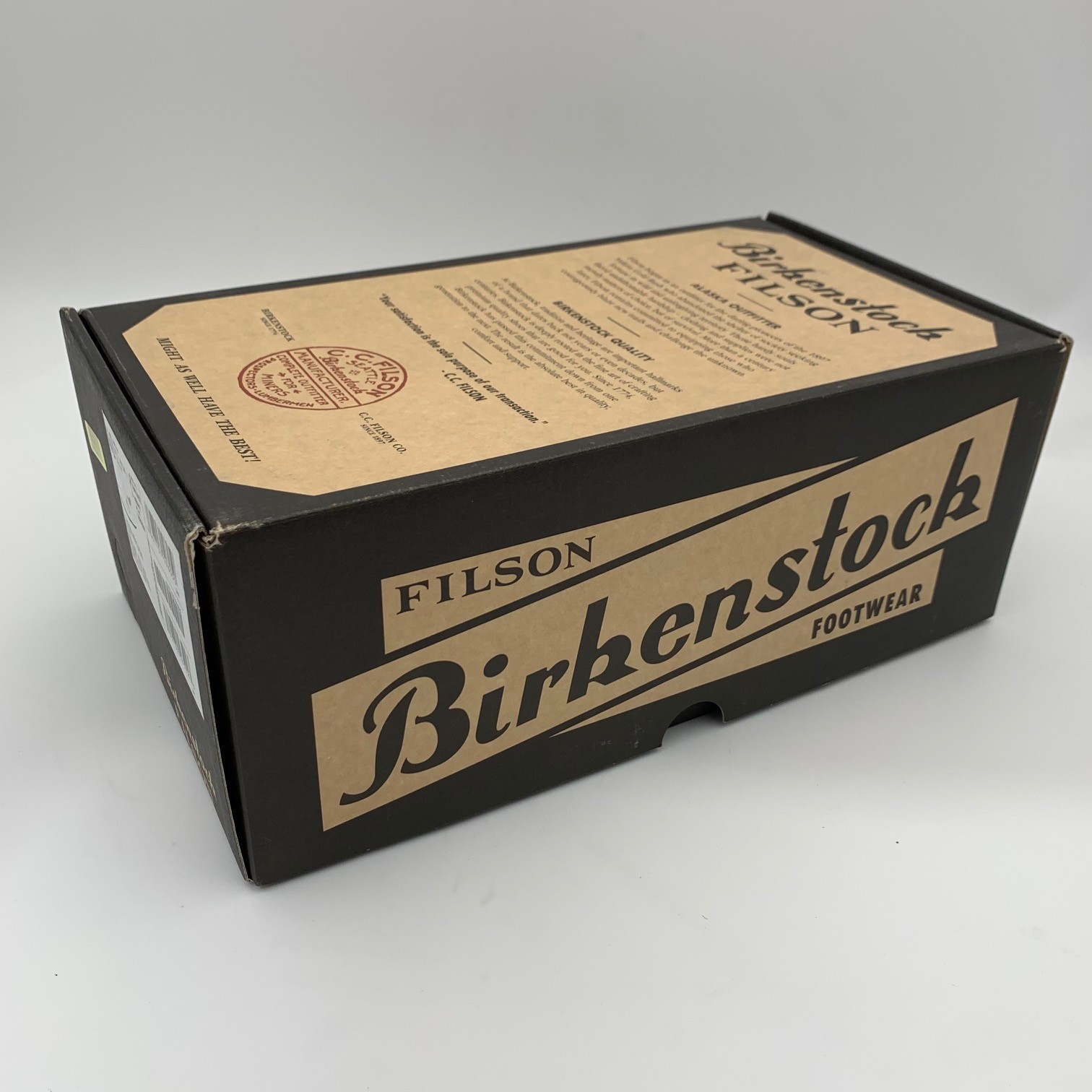 Birkenstock New w/ Box Filson London Moccasin Roast Natural Leather Regular