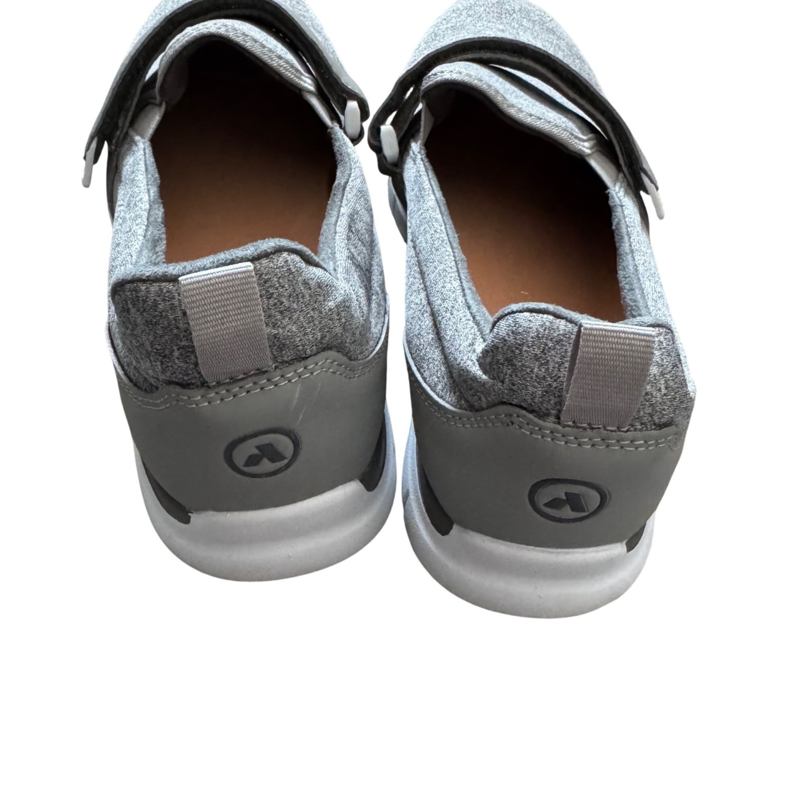 Anodyne Slip-On Athletic Shoes Sz 7.5 XW With Adjustable Strap Gray