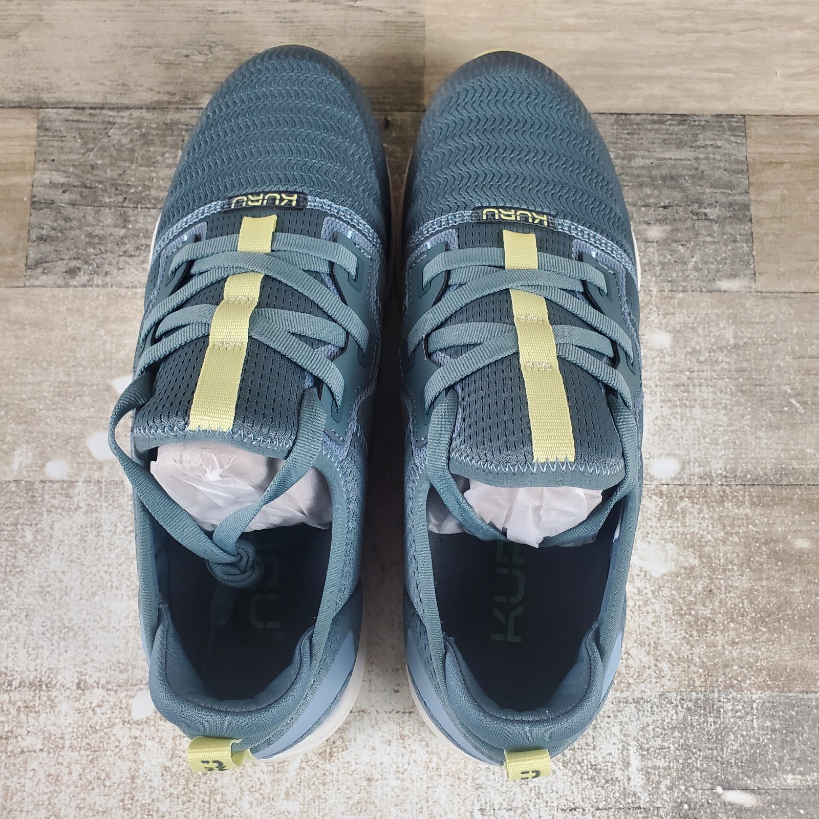 Kuru Stride Move Womens Shoes Sz 10.5 M Blue Haze-Lime Sorbet Lace Up Sneakers