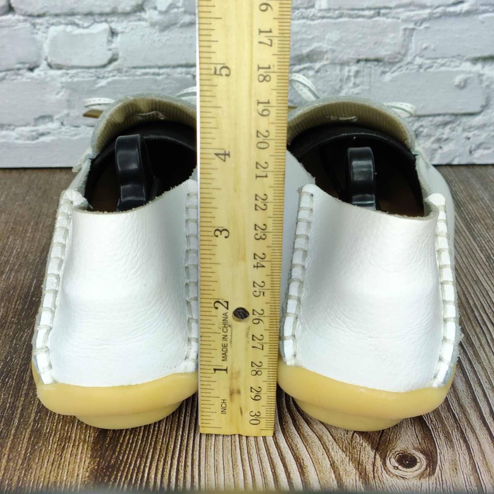 Venus Celia Clean White Leather Comfort Women’s Packable Loafer EU 40 | US 8.5