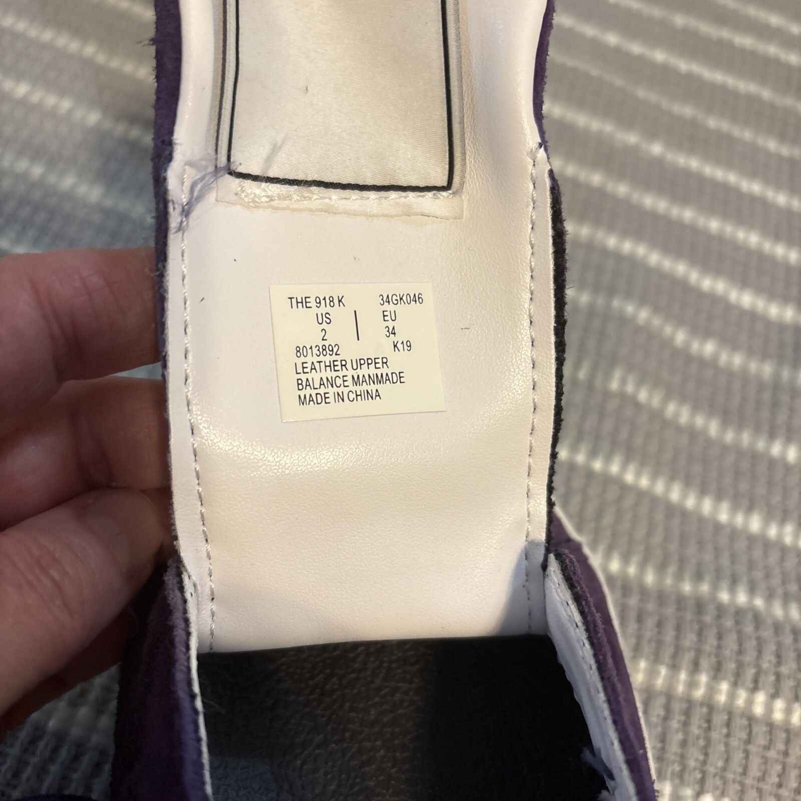 Goats Purple Suede “The 918” Platform Slip-on Sneakers W size 2 / kids size 1-2