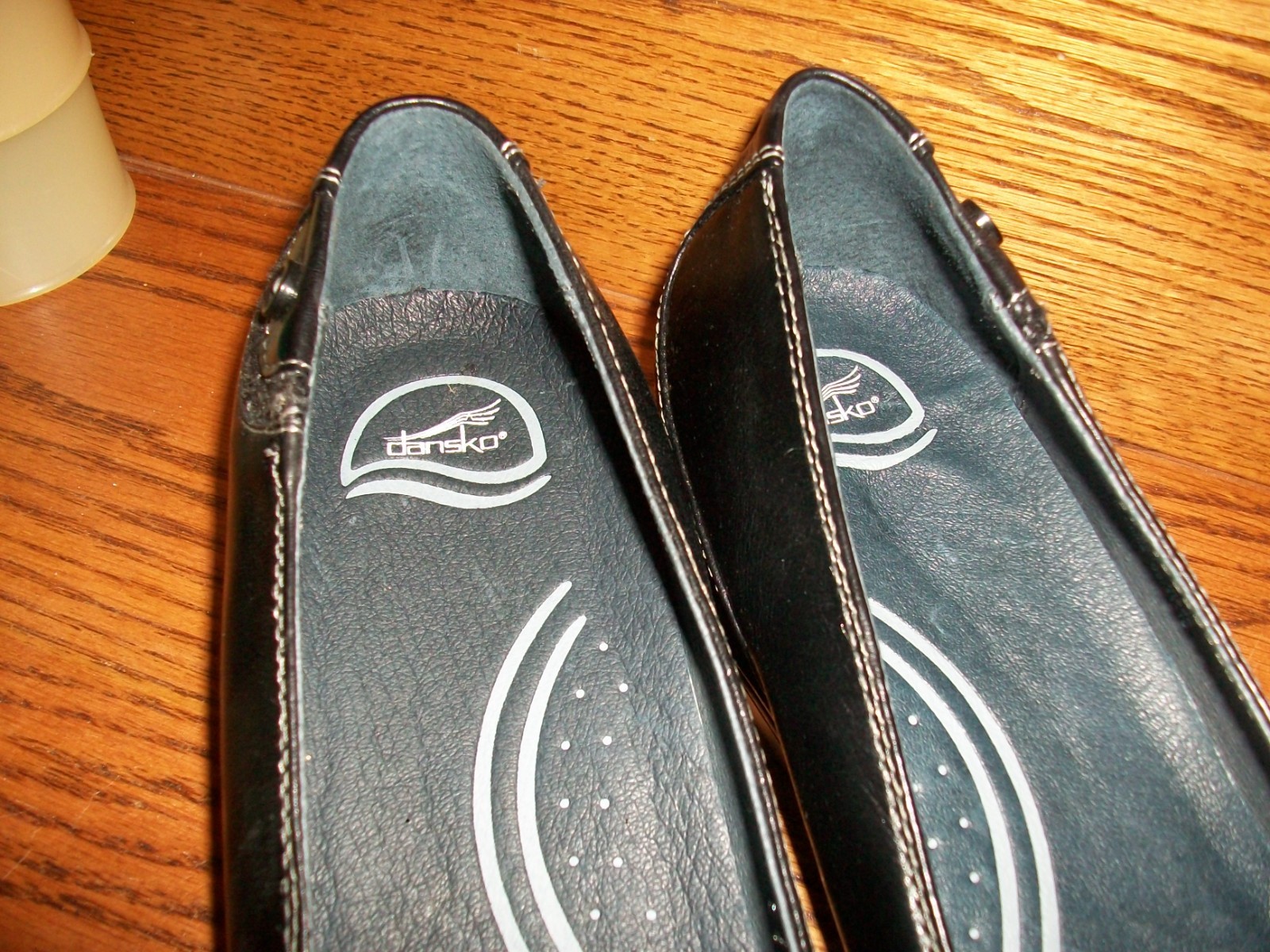 DANSKO Black Pam Button Slip On Comfort Leather Casual Shoes Womens Sz-42 or 12