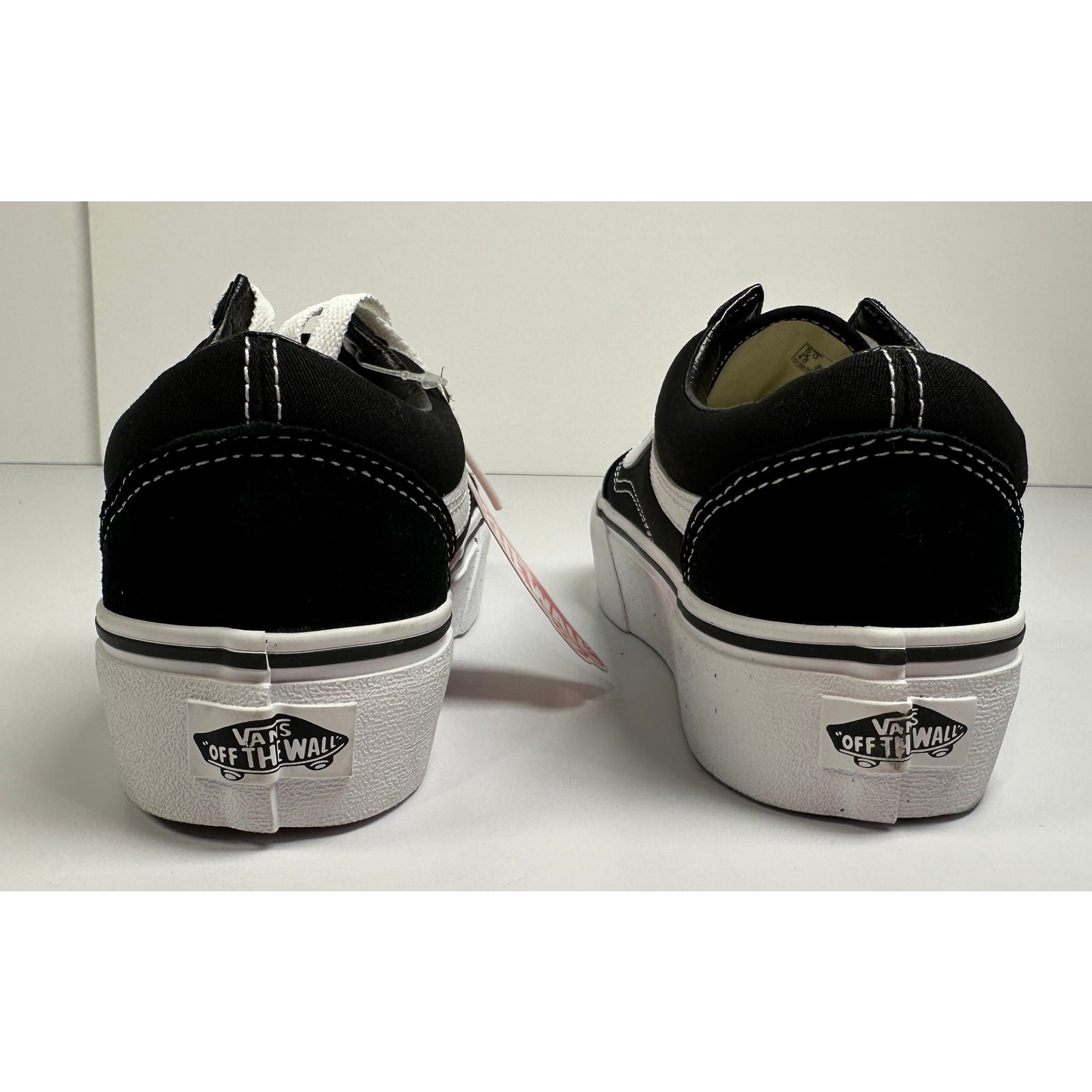 VANS UNISEX SHOES OLD SKOOL PLATFOR SNEAKER BLACK/WHITE SIZE M5 W6.5 NIB #024S