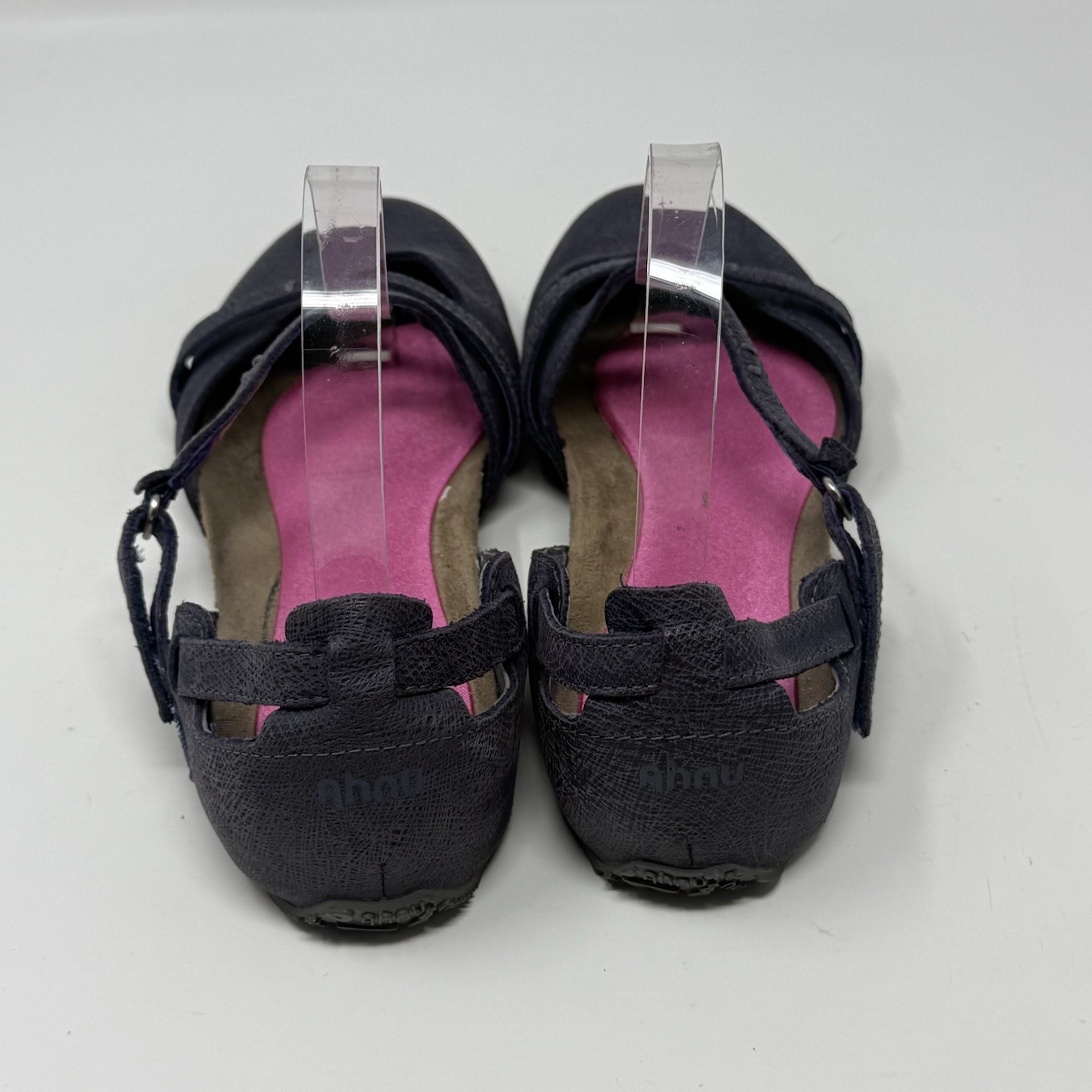 Ahnu Tullia II Mary Jane Shoes Womens 7.5 Blue Leather Casual Comfort Flats
