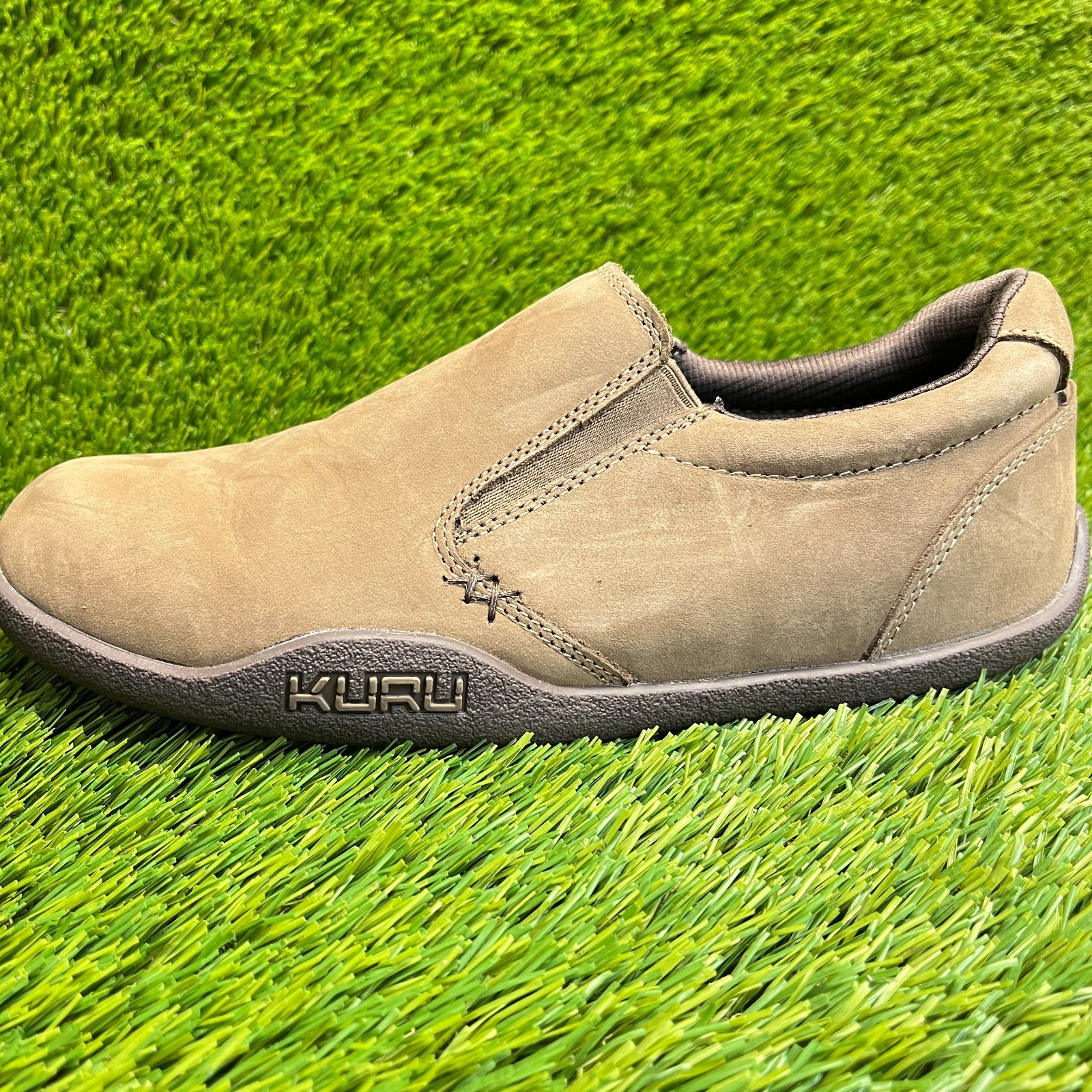 Kuru Kivi Womens Size 9D Brown Classic Walking Outdoor Leather Slip On Shoes