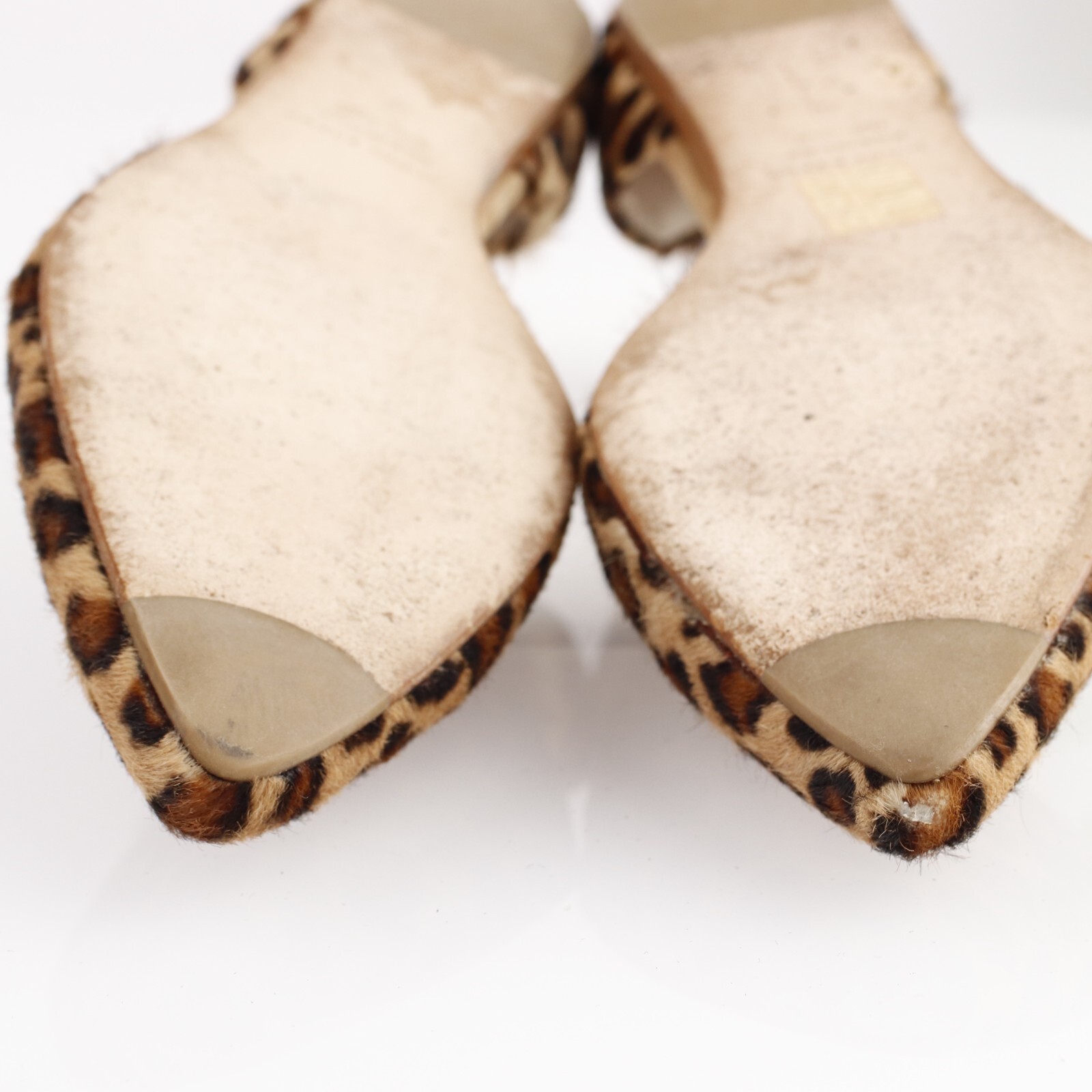 Jenni Kayne Womens D’Orsay Flat Size 40 10 Brown Leopard Pointed Pony Hair Shoe