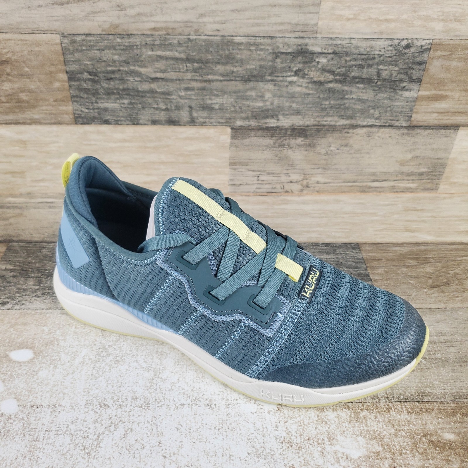 Kuru Stride Move Womens Shoes Sz 10.5 M Blue Haze-Lime Sorbet Lace Up Sneakers
