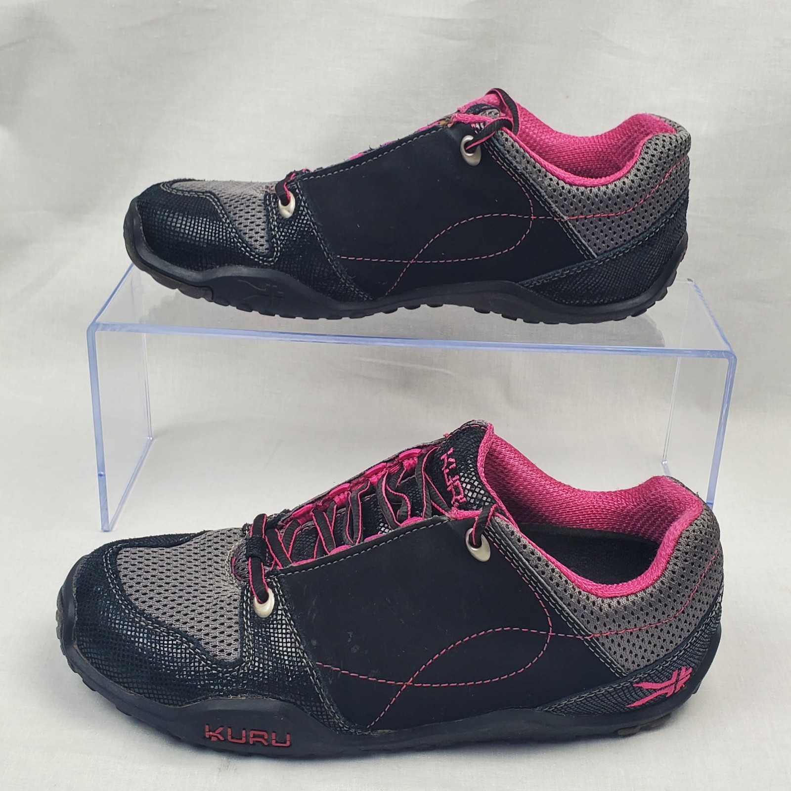 Kuru Kruzr II Hiking Walking Orthopedic Shoes Sneakers Womens Size 9 Black Pink