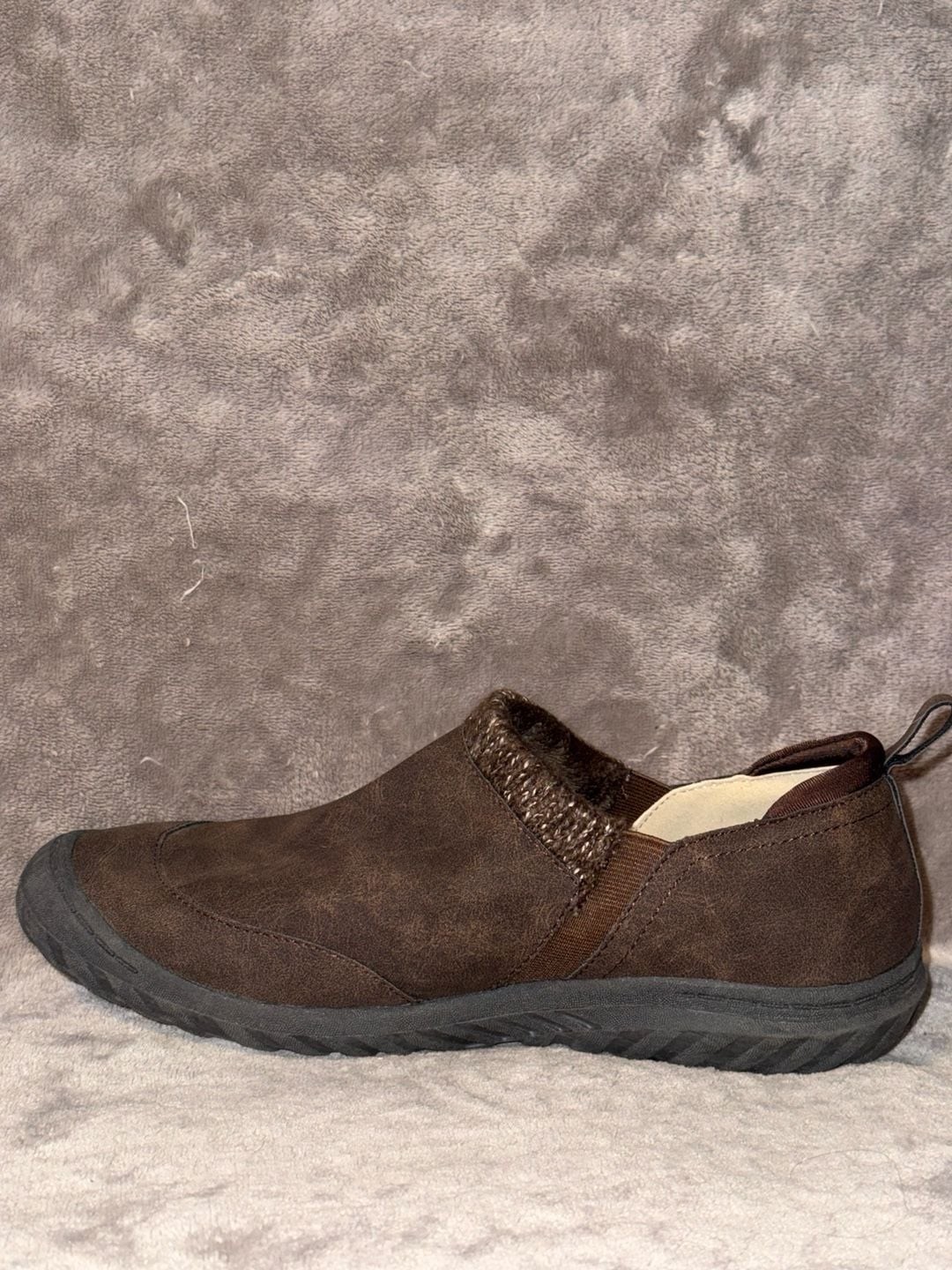 JSport by Jambu Alice Brown Faux Fur Slip-On Winter Clogs
