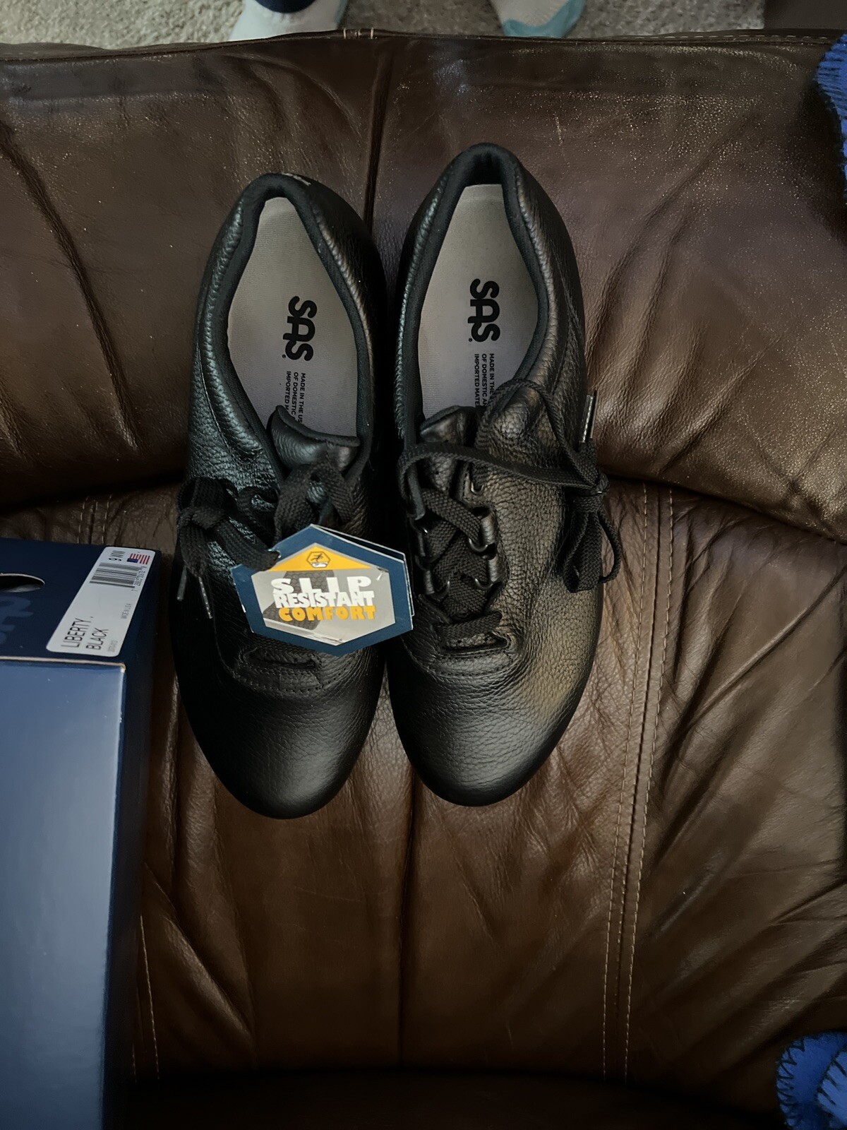 SAS Liberty Black Women’s Slip-Resistant Shoes Many Sizes & Widths New In Box