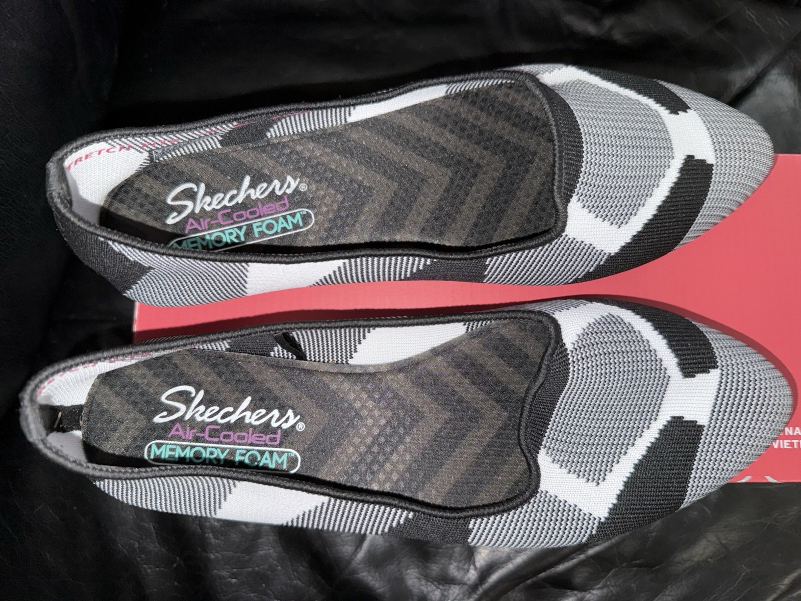 Fashion Knit Skechers With Air Cooled Memory Foam Slip On