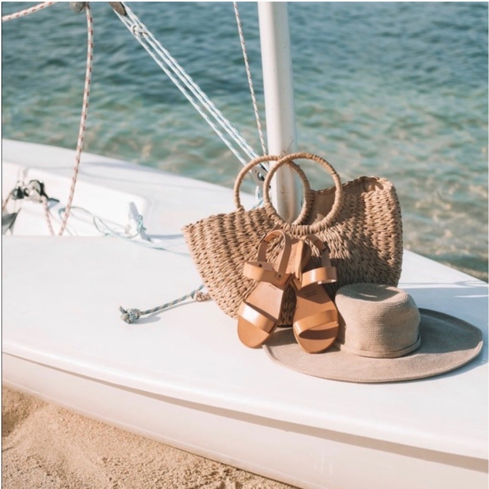 Cocobelle Natural The Kiki Sandal By X The Blonde Abroad Sz 8.5